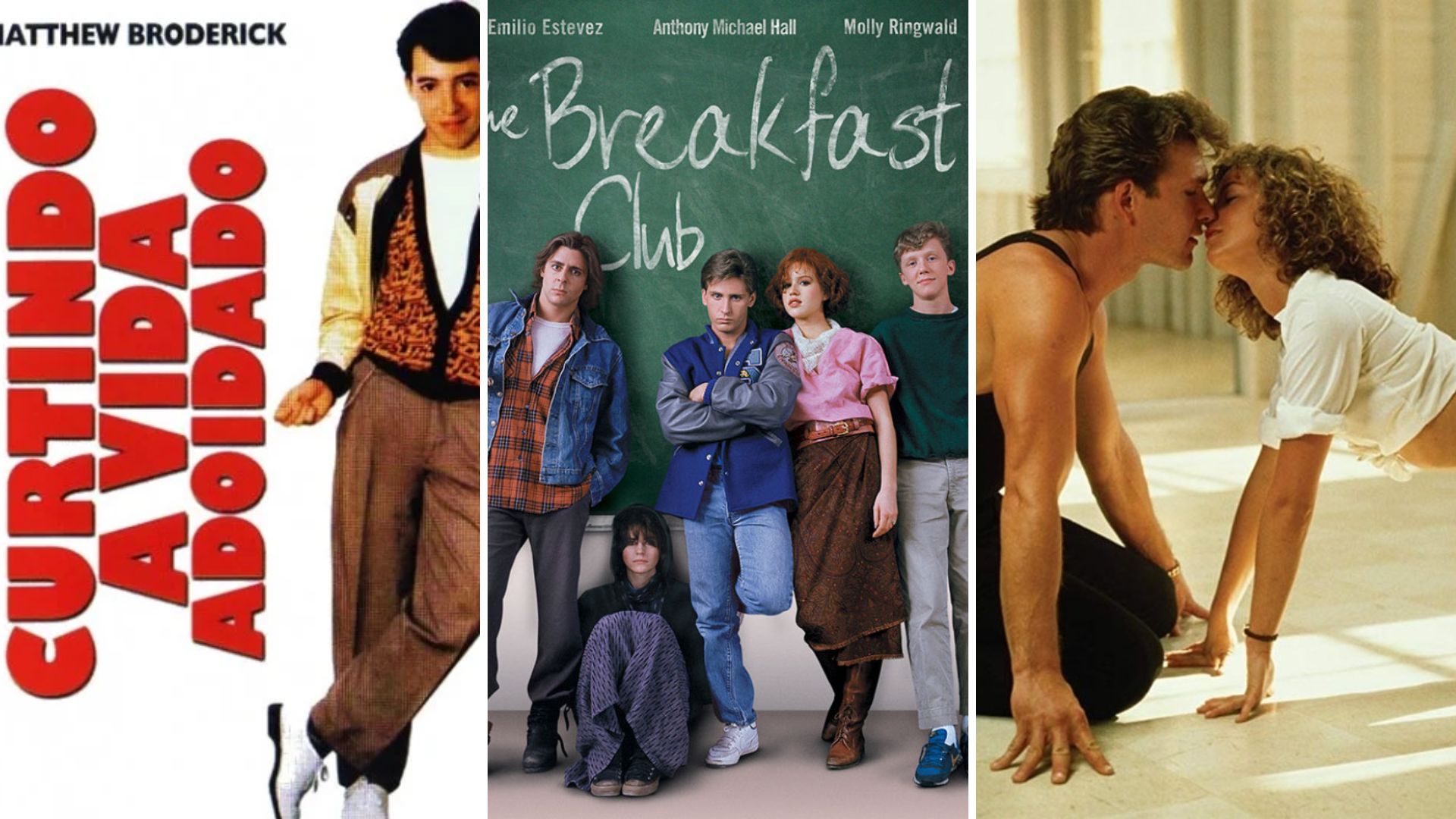 "Curtindo A Vida Adoidado", "O Clube dos Cinco" e "Dirty Dancing" farão parte da programação