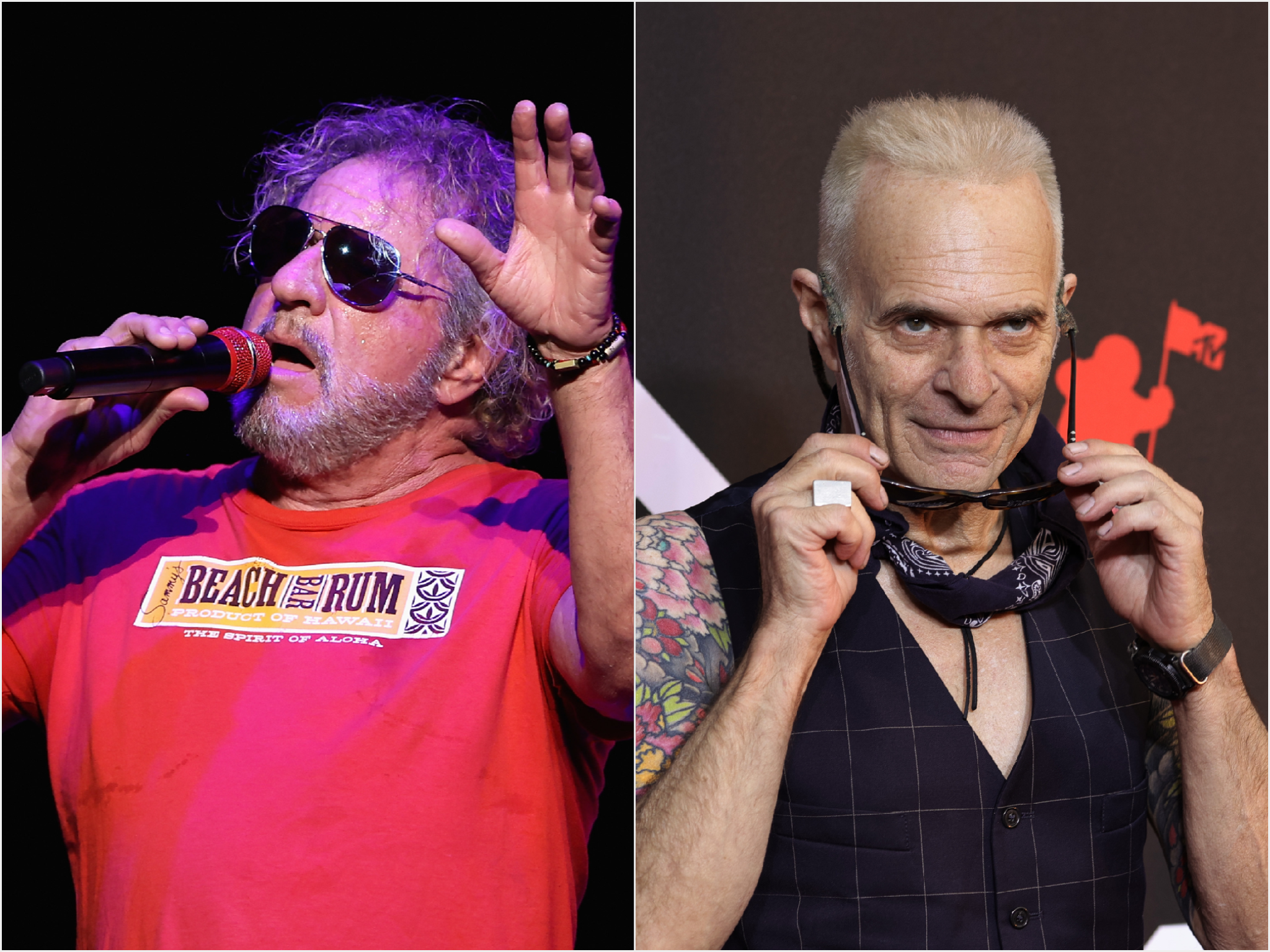 Sammy Hagar e Dave Lee Roth (Getty Images)