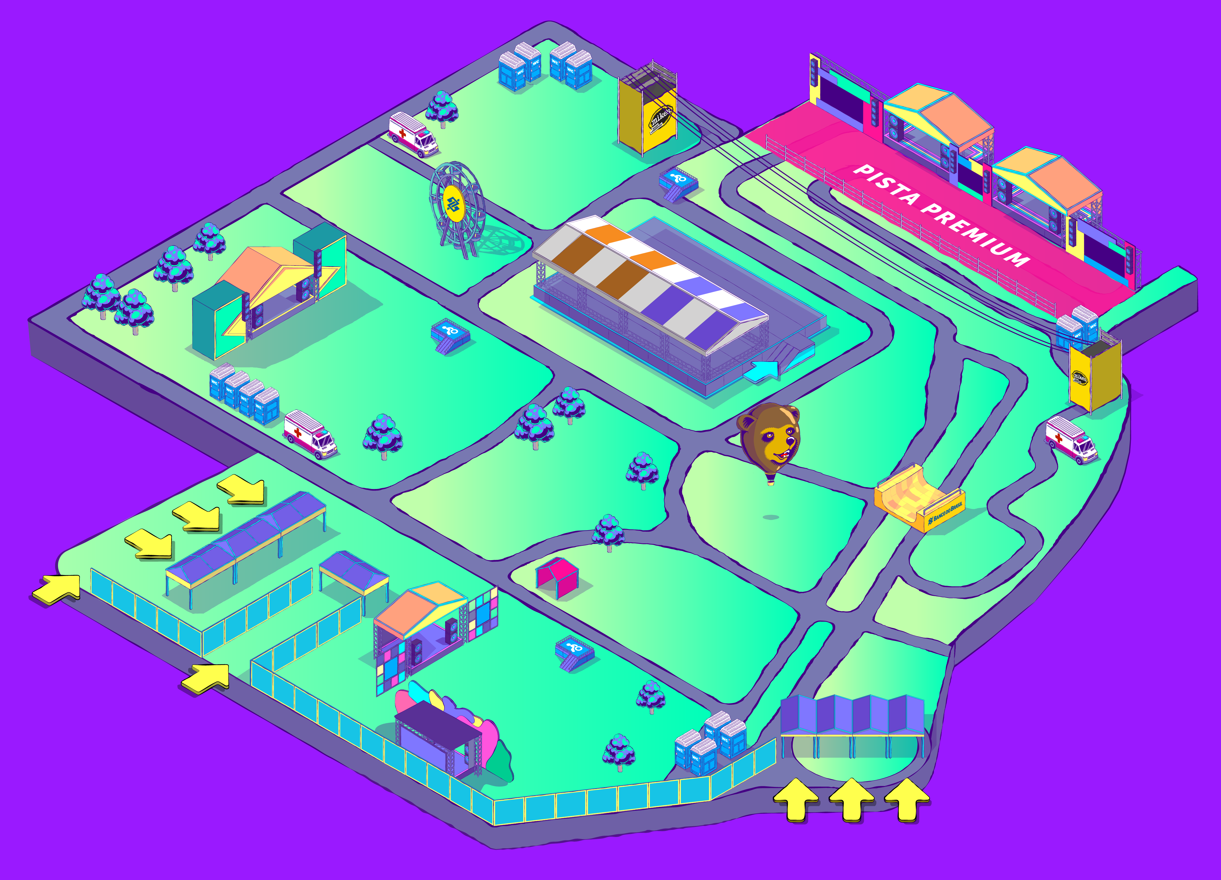 Mapa do João Rock 2023