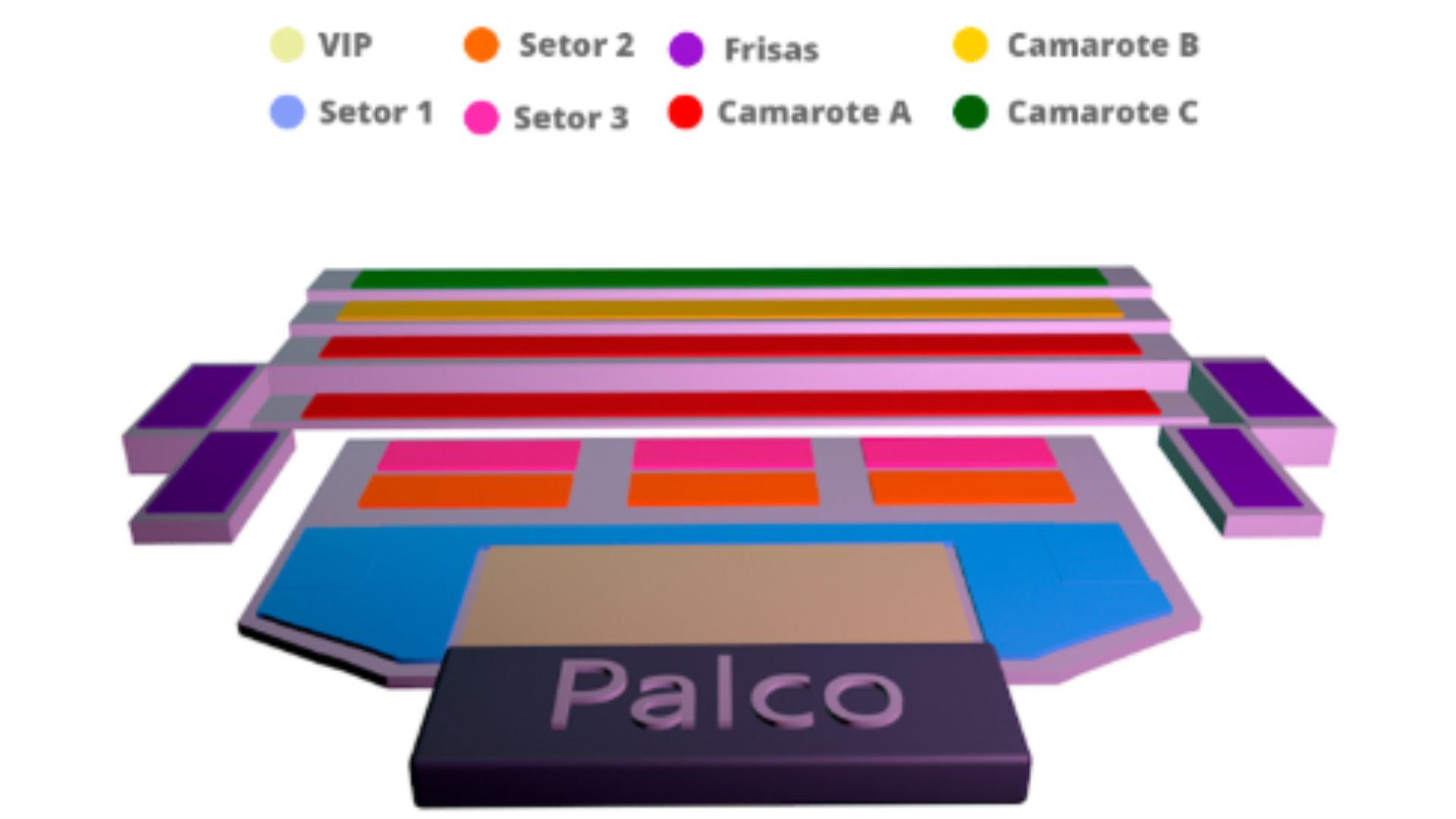 Mapa dos assentos - Colbie Caillat no Rio de Janeiro