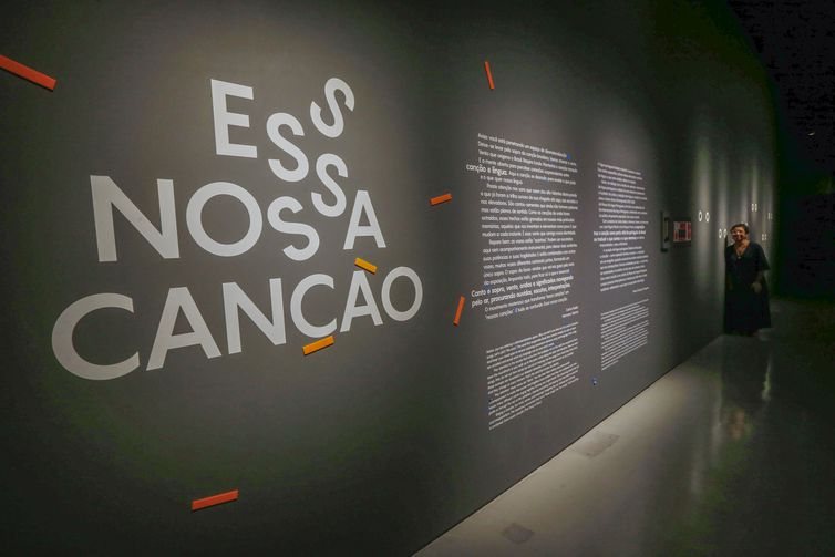 Exposição 'Nossa Canção' no Museu da Língua Portuguesa em São Paulo (Foto: Paulo Pinto/Agência Brasil)