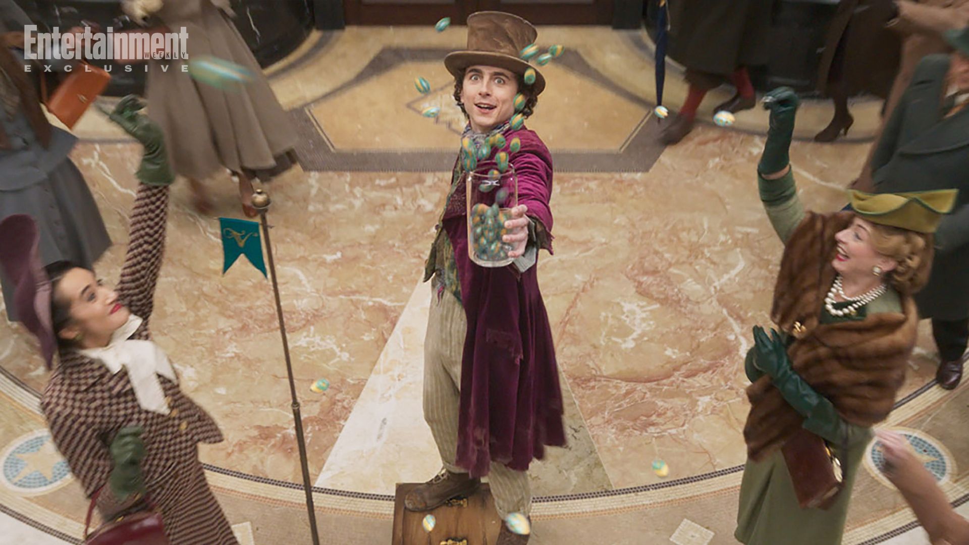 Timothée Chalamet como Willy Wonka
