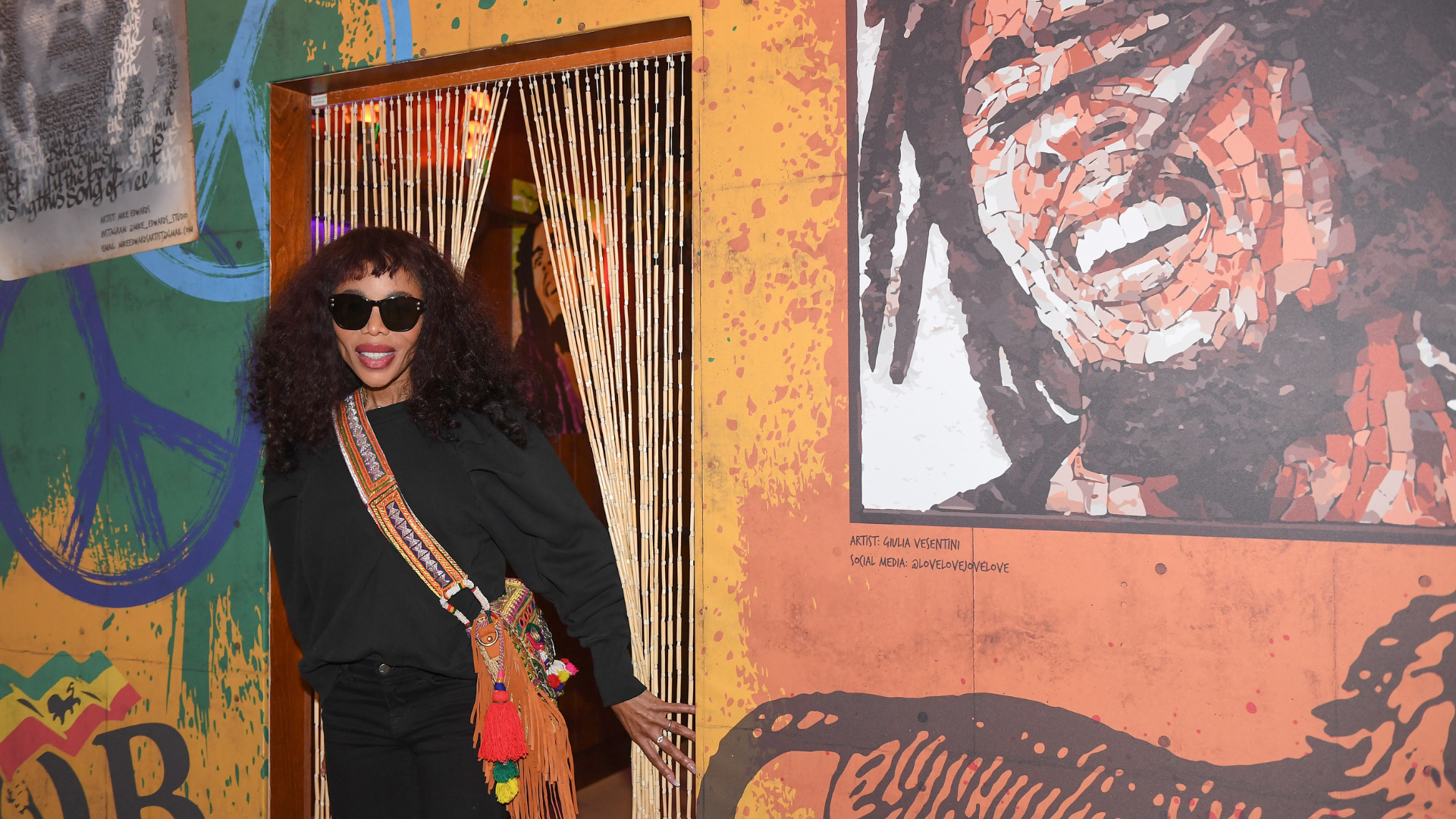 Cedella Marley em exposição sobre Bob Marley (Joe Maher/Getty Images)