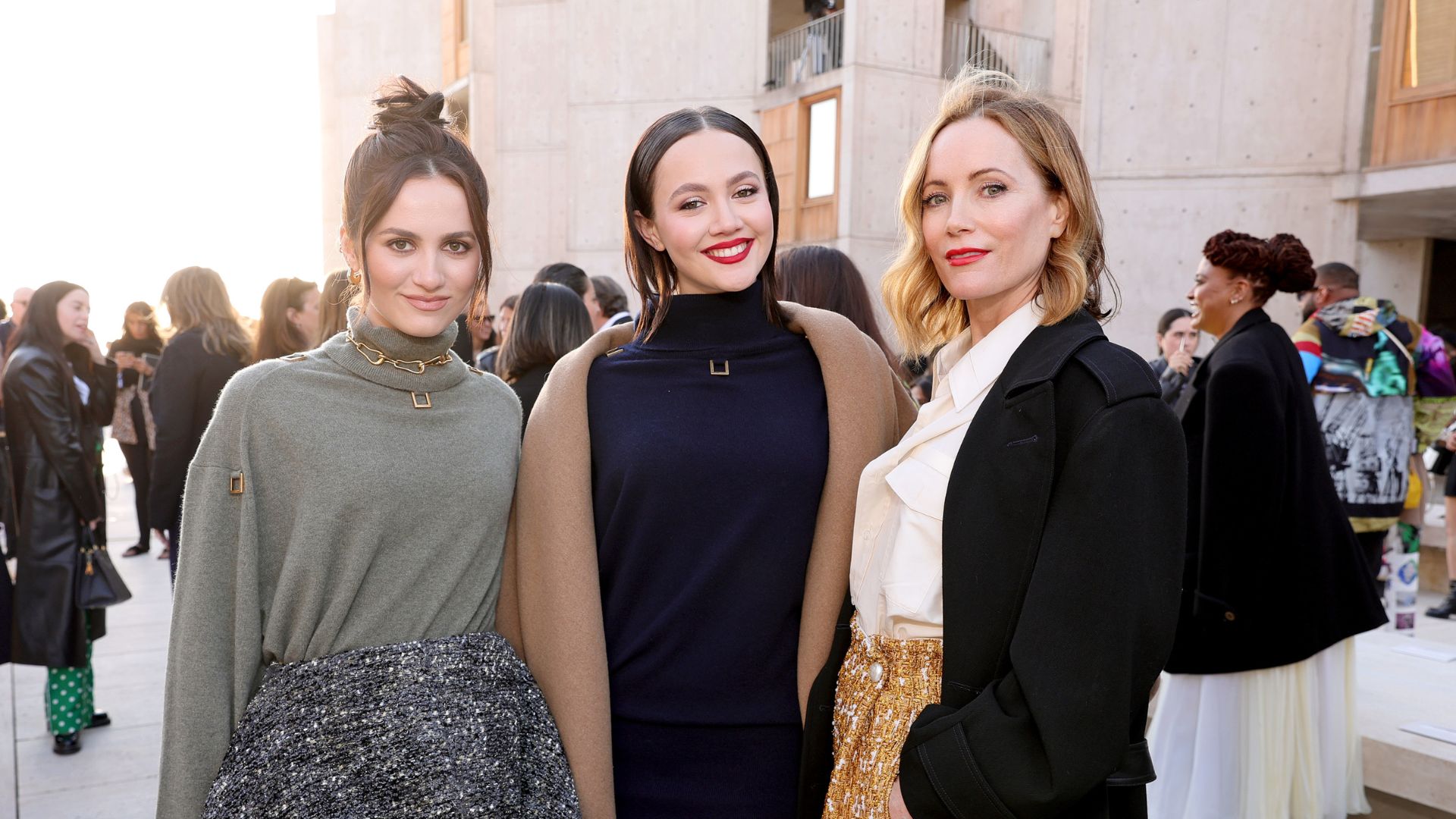 Maude Apatow, Iris Apatow e Leslie Mann (Emma McIntyre/Getty Images)
