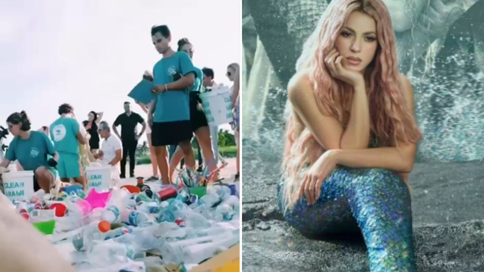 Shakira inspira limpeza nas praias de Miami