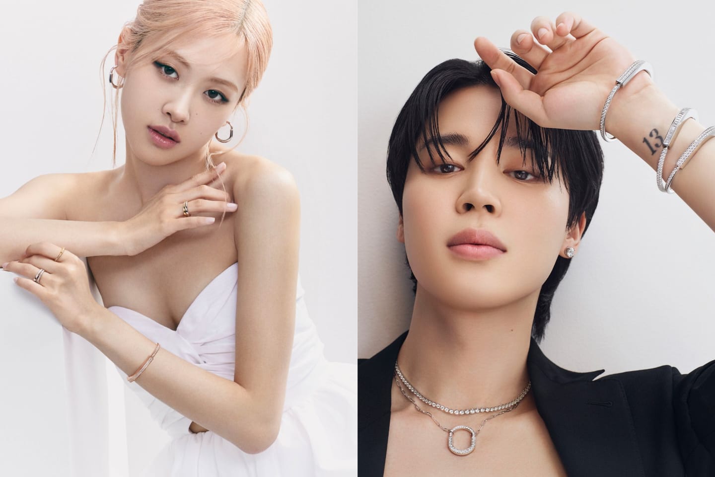 Rosé e Jimin estrelam campanha juntos (Divulgação)