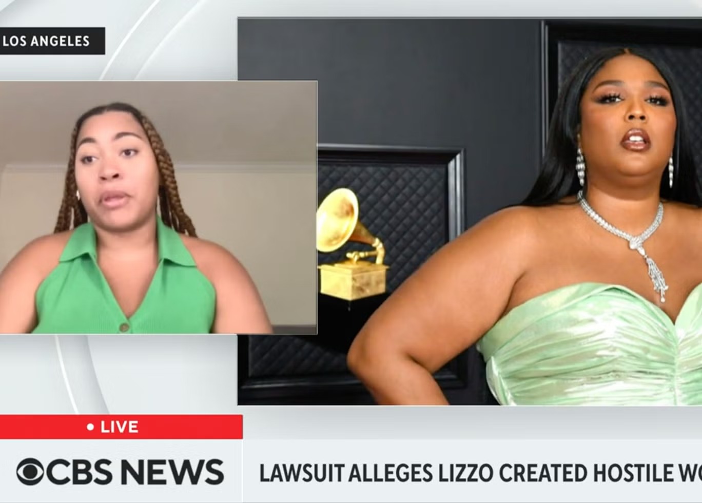 Crystal Williams em entrevista à CBS sobre Lizzo (Reprodução)