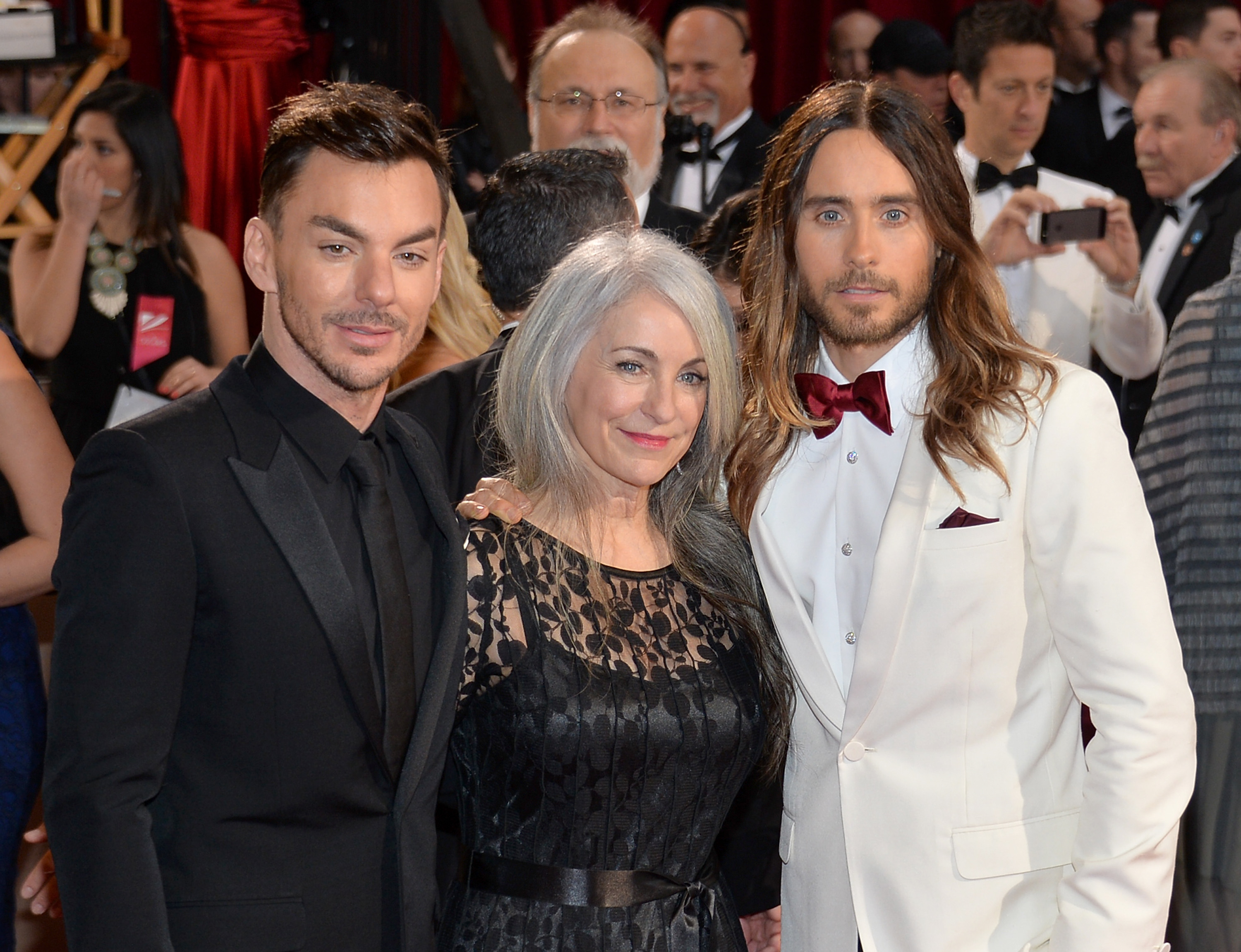 Shannon Leto, Constance Leto, e Leto no Oscar (Michael Buckner/Getty Images)