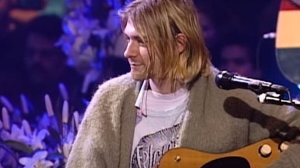 Kurt Cobain durante o acústico MTV (Foto: reprodução)