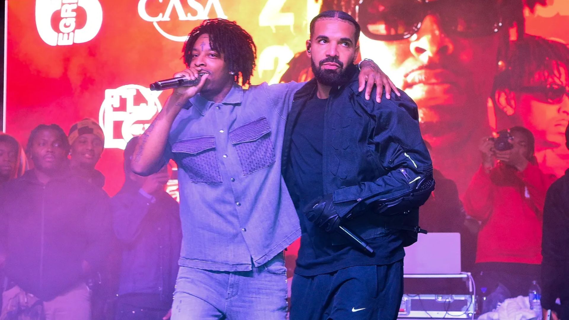 Drake e 21 Savage (Foto: Prince Williams / WireImage)