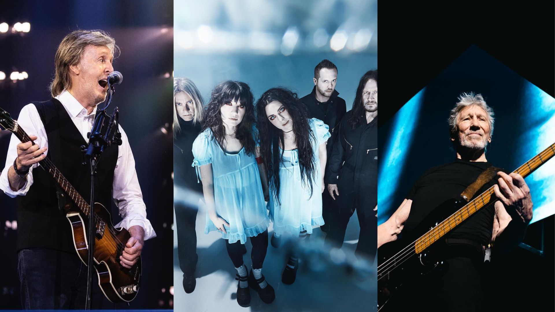 Paul McCartney, Evanescence e Roger Waters (Fotos: Reprodução/Instagram)