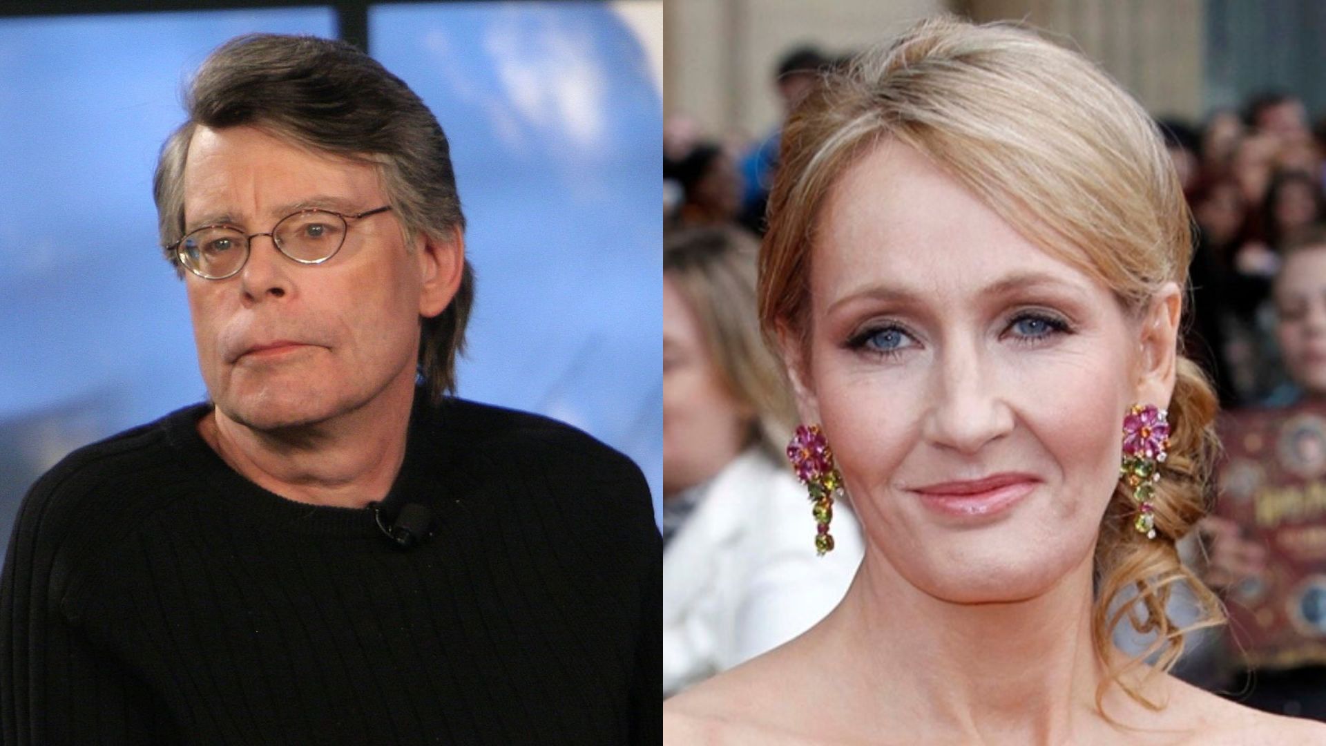 Stephen King (Foto: Thos Robinson/Getty Images) e JK Rowling (Foto: Joel Ryan/AP)
