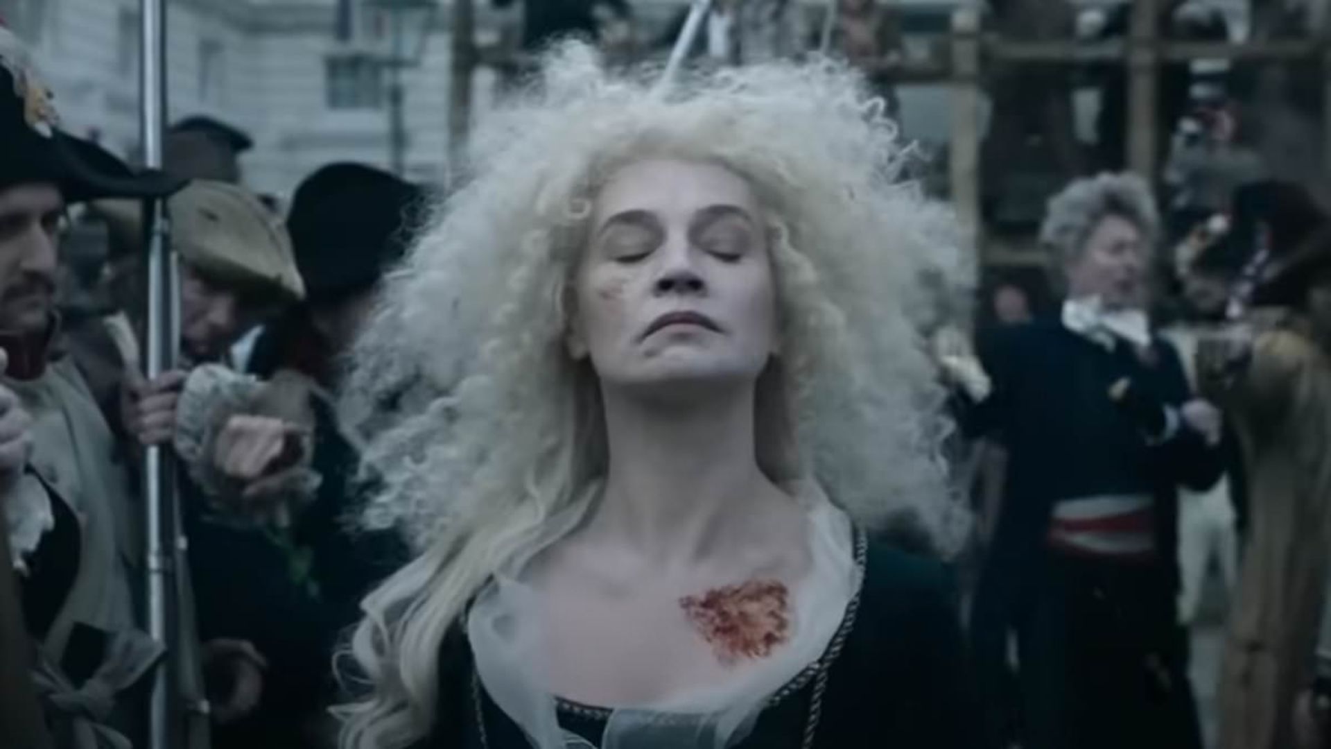 Diferentemente do filme de Ridley Scott, Napoleão não testemunhou a morte de Maria Antonieta na vida real (Foto: Divulgação/Sony Pictures)