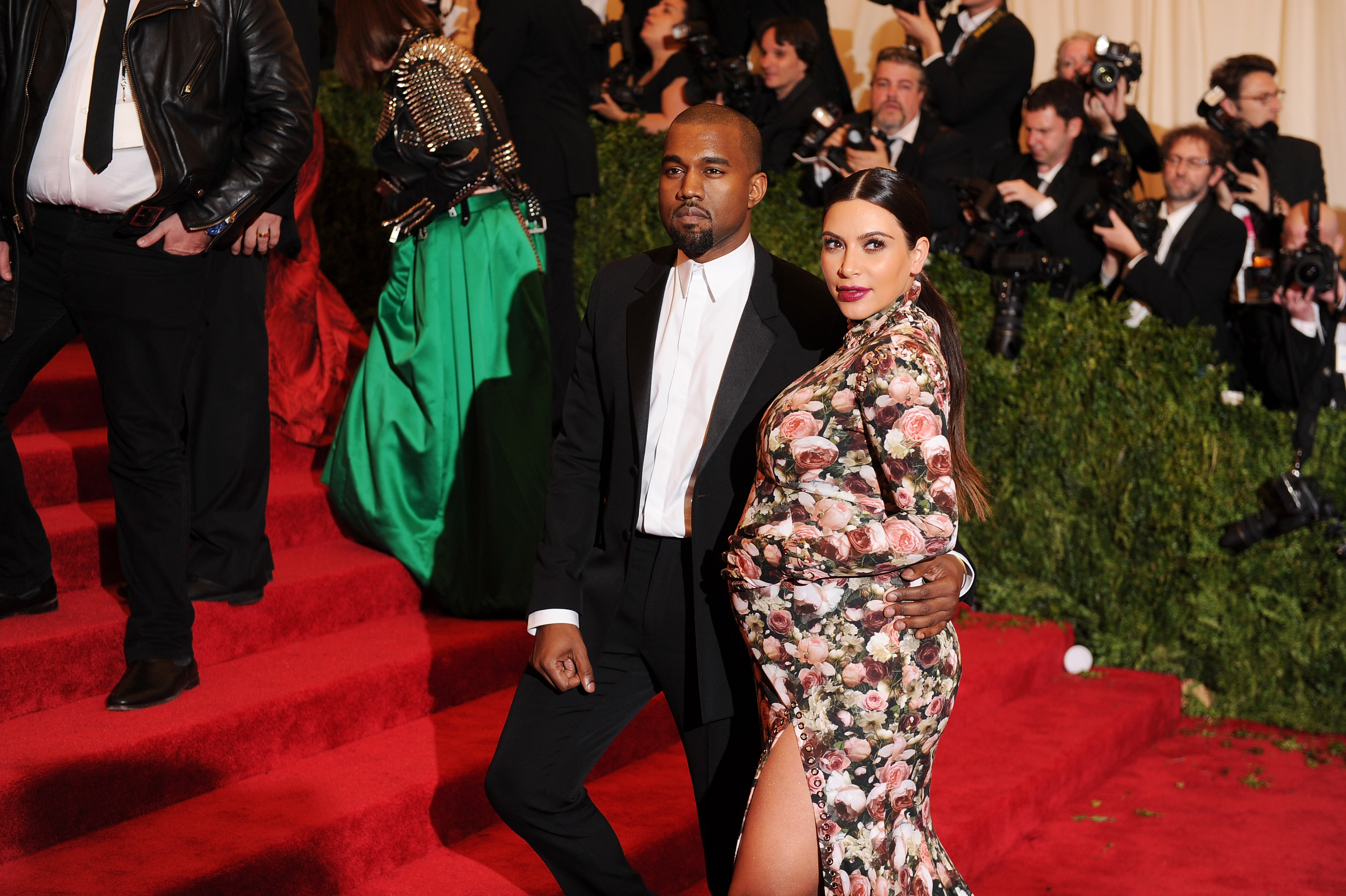 Kanye West e Kim Kardashian no Met Gala 2013 (Foto: Dimitrios Kambouris/Getty Images)