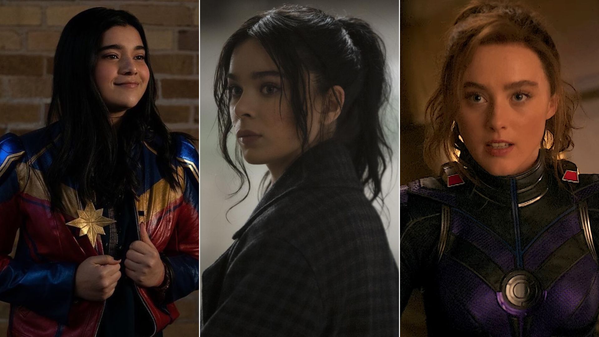 Kamala Khan, Kate Bishop e Cassie Lang, identidades secretas de Ms. Marvel, Gaviã Arqueira e Estatura, devem formar novo time do Universo Cinematográfico da Marvel (Foto: Divulgação/Marvel Studios)