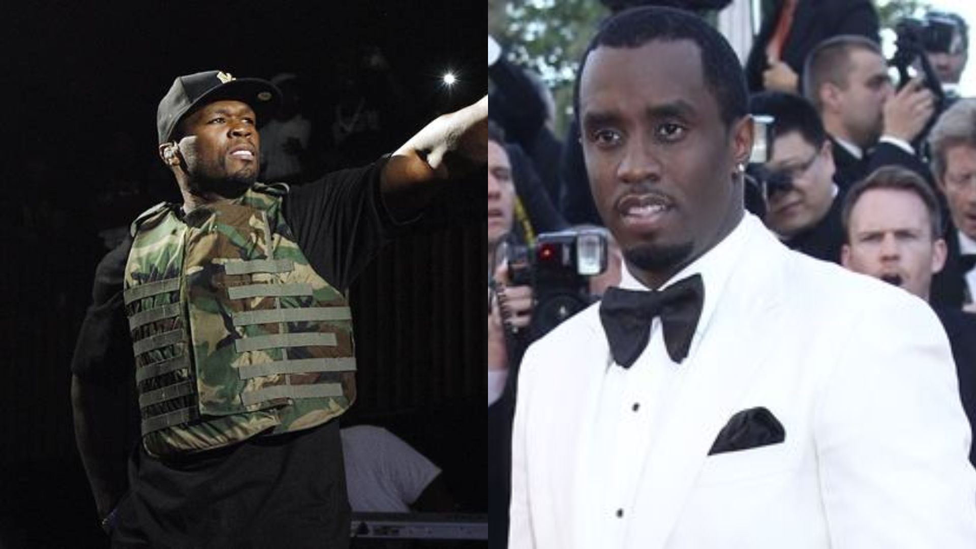 50 Cent (Foto: AP) e Diddy (Foto: Getty Images)