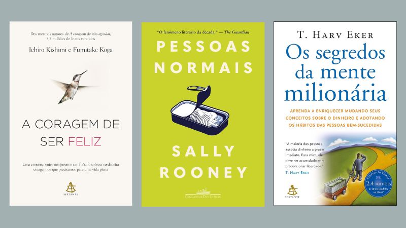 Romance, autoajuda e muitos outros livros incríveis para presentear