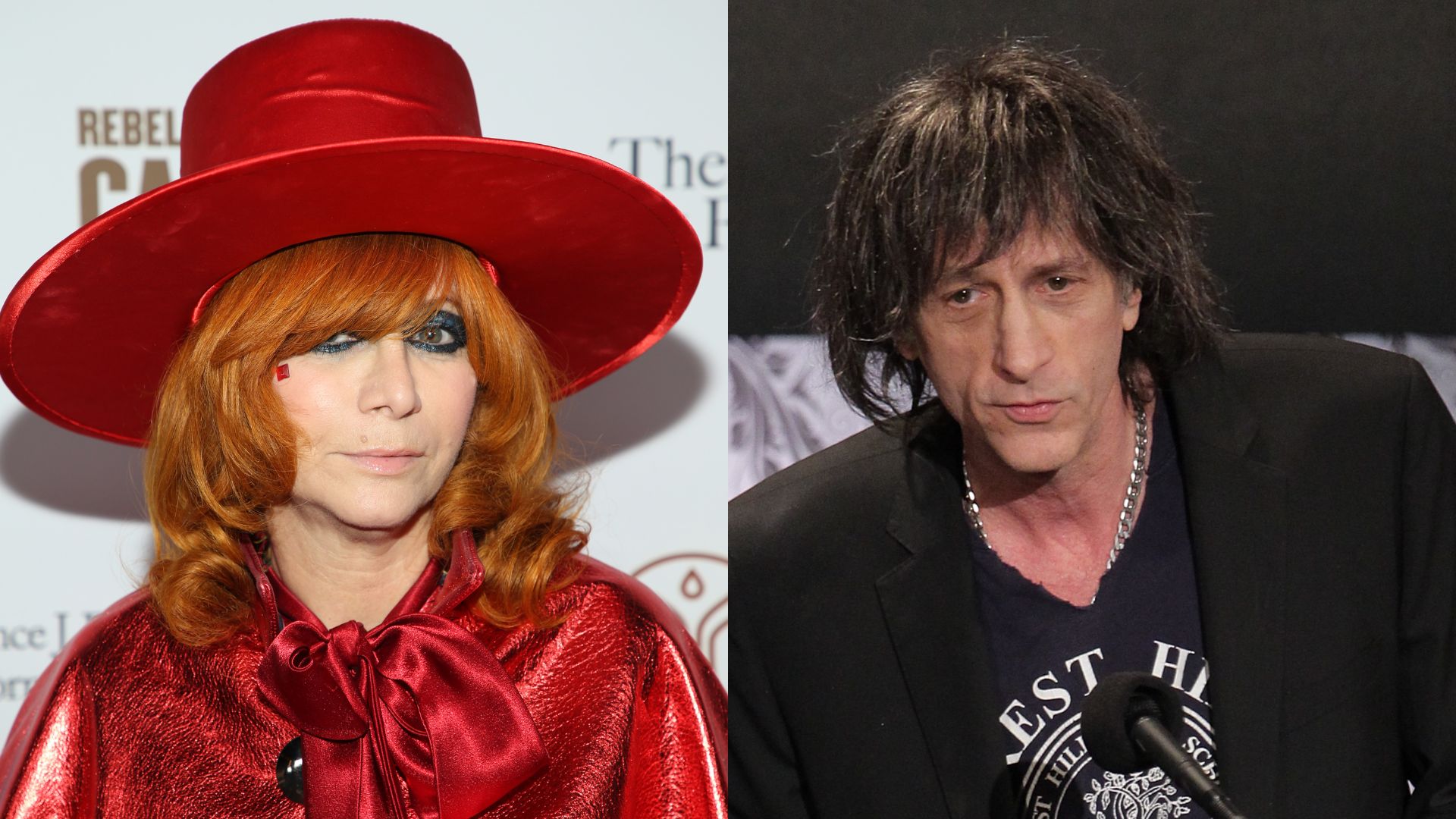 Linda Ramone (Foto: John Sciulli/Getty Images) | Mickey Leigh (Foto:  Noel Vasquez/Getty Images)