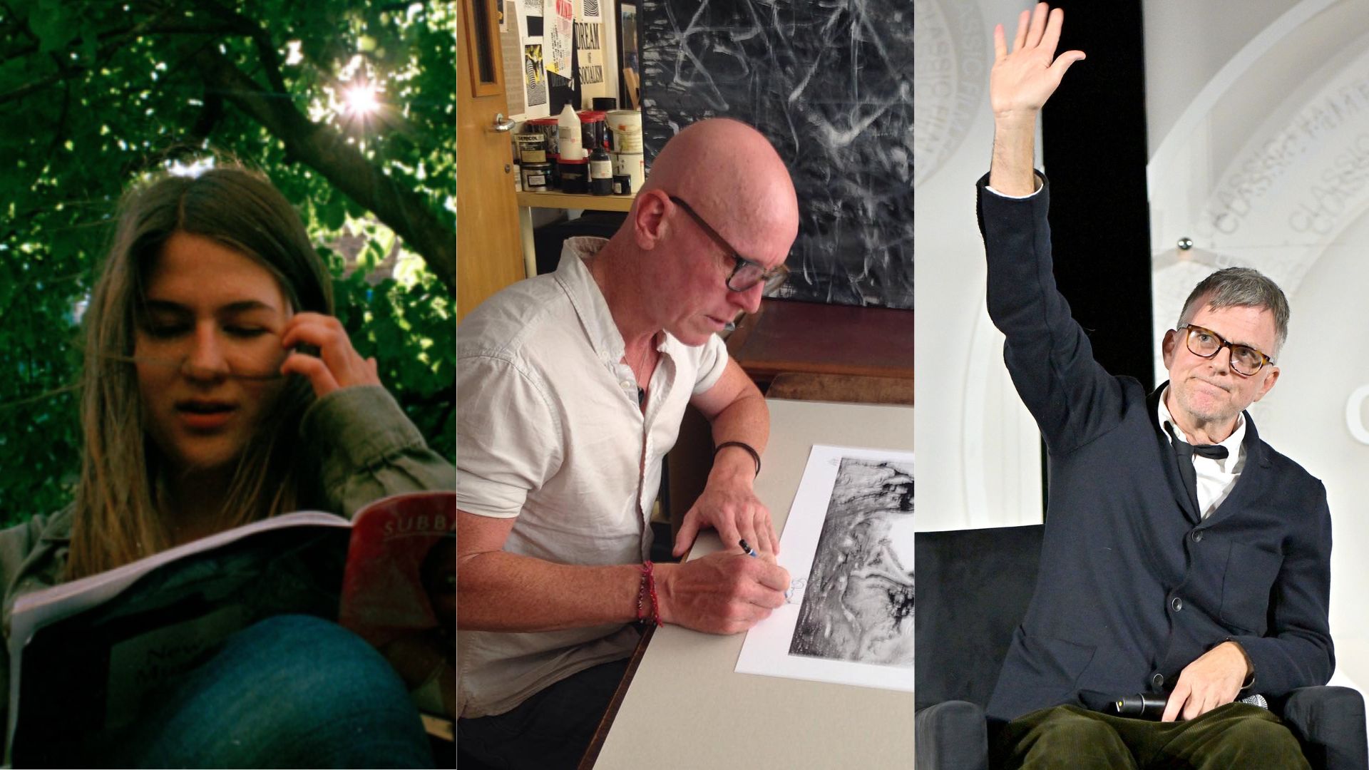 Sabrina Nichols (Foto: Claire McClusky) | Stanley Donwood (Foto: Reprodução/Instagram) | Paul Thomas Anderson (Foto: Charley Gallay/Getty Images)