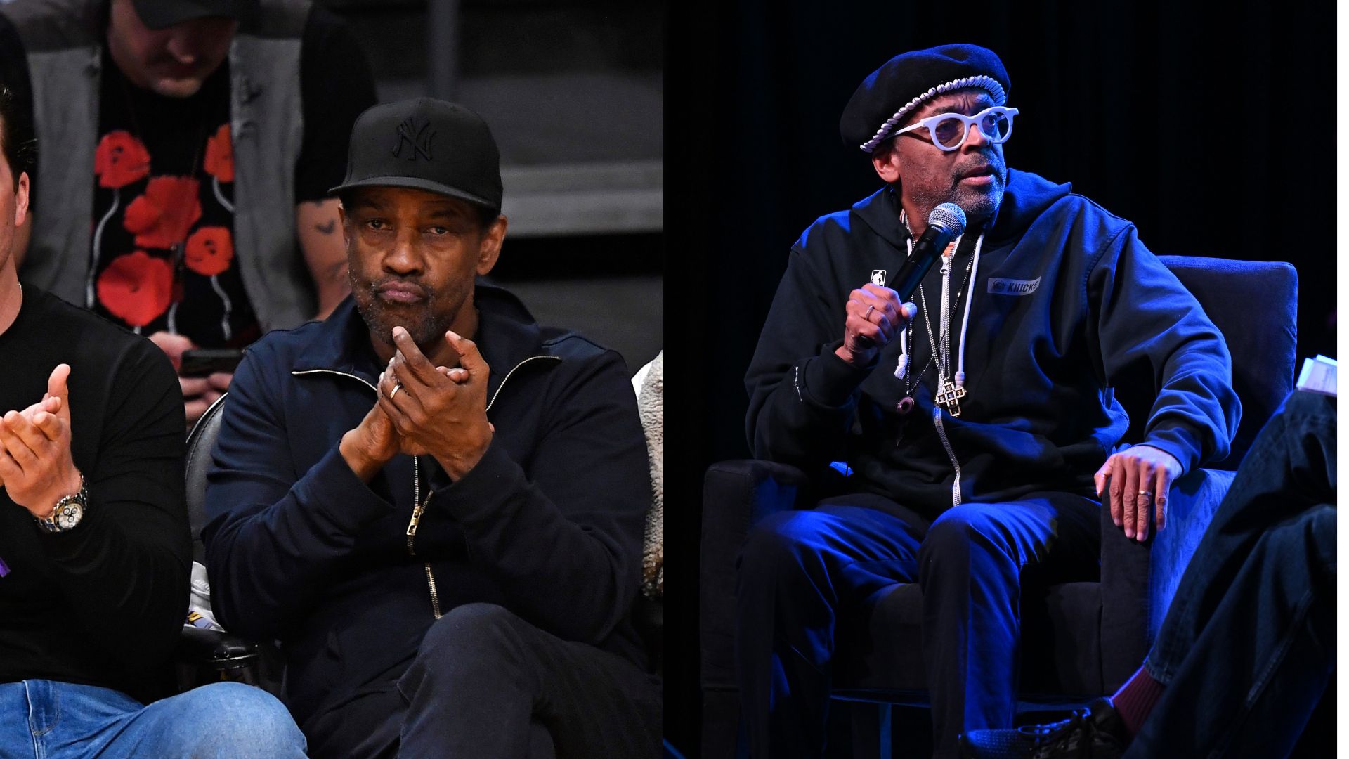 Denzel Washington e Spike Lee (Fotos: Getty Images)