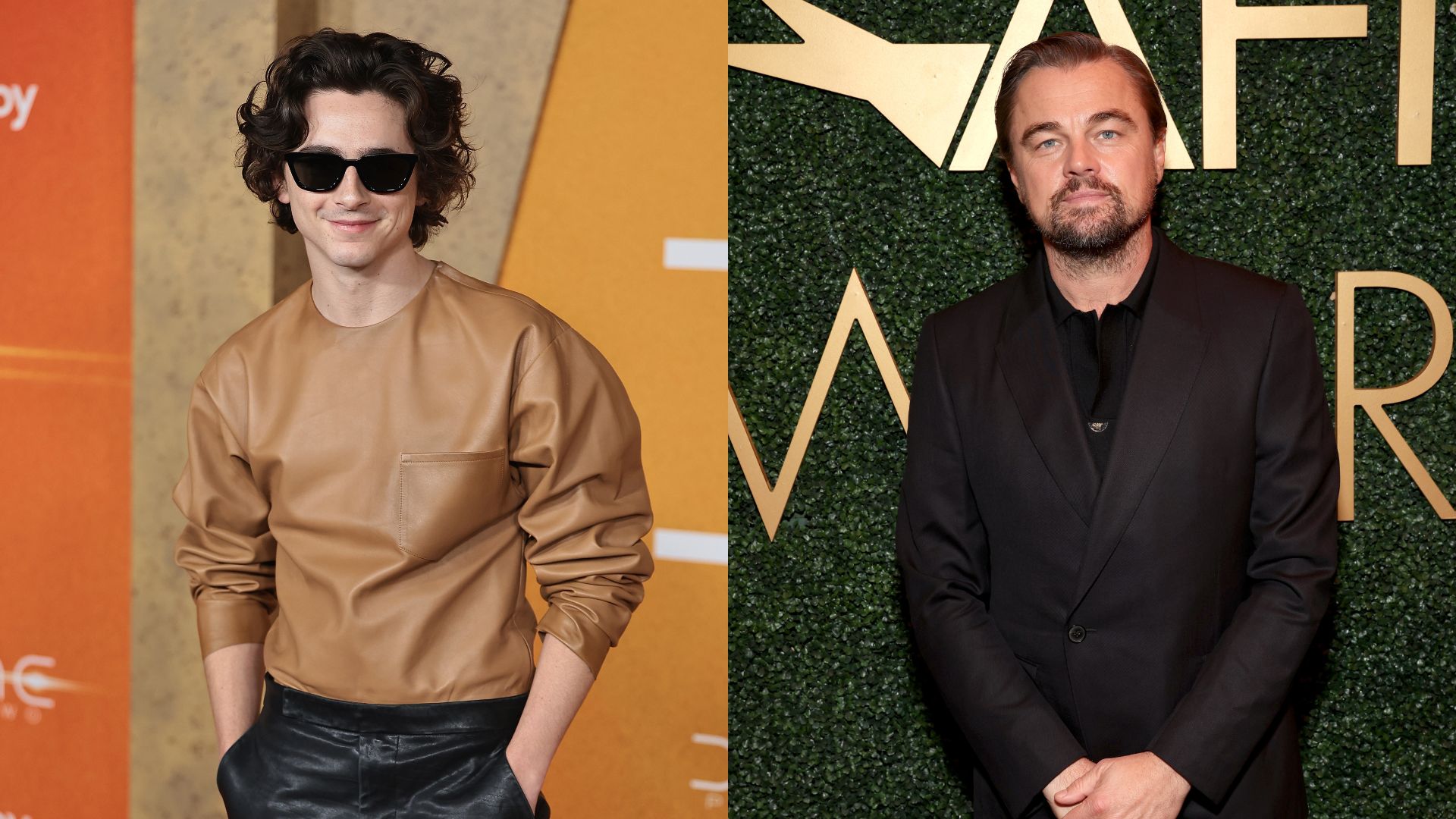 Timothée Chalamet e Leonardo DiCaprio (Fotos: Getty Images)