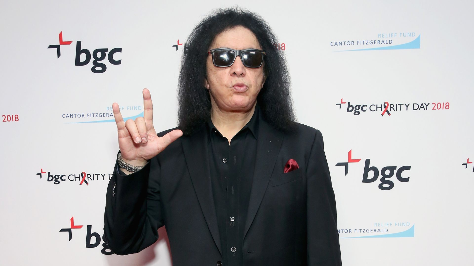 Genne Simmons, vocalista do Kiss (Foto: Robin Marchant/Getty Images for Cantor Fitzgerald)