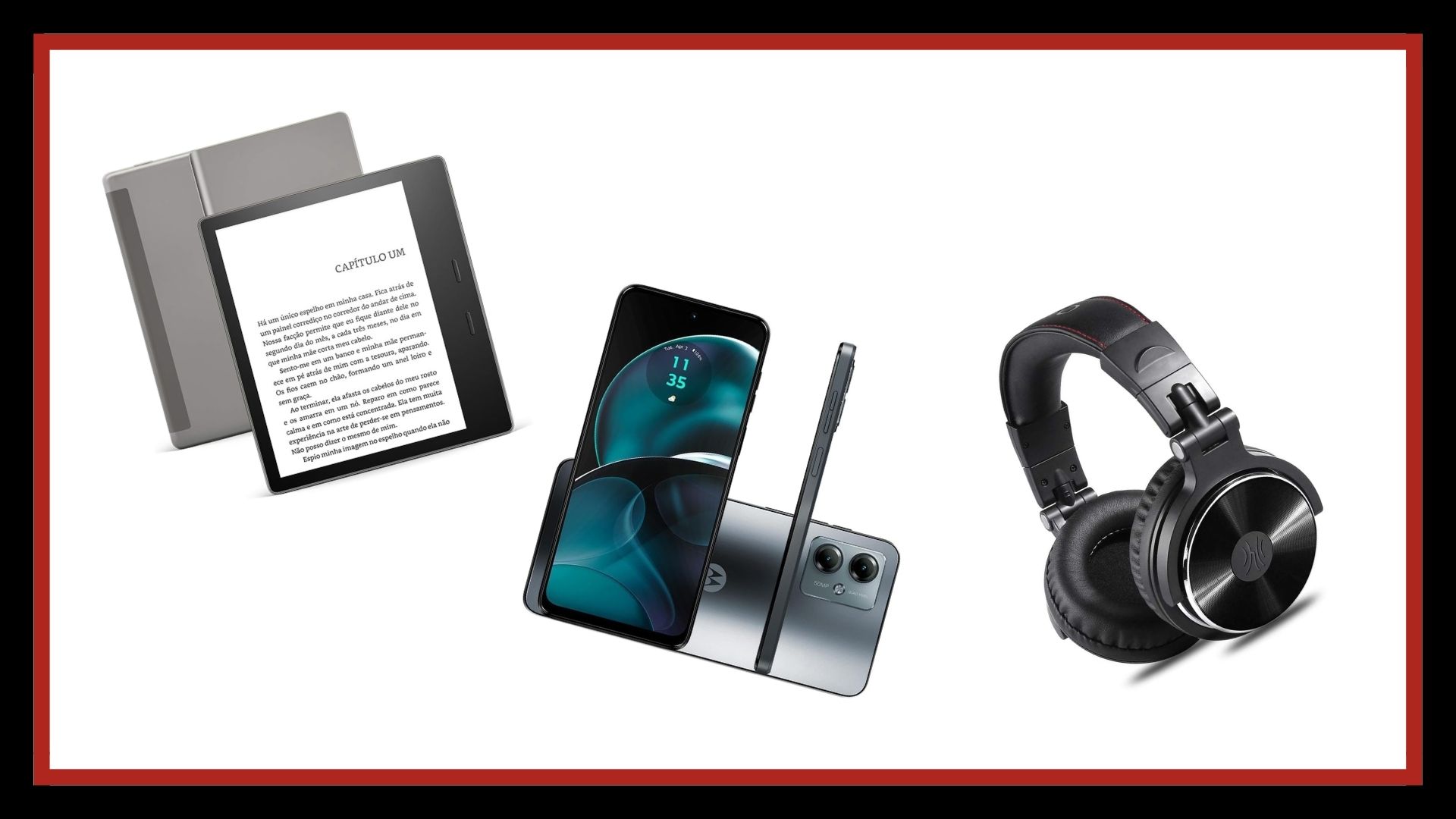 Vem conferir alguns dos itens mais tecnológicos para amantes da música e leitura que vão te interessar