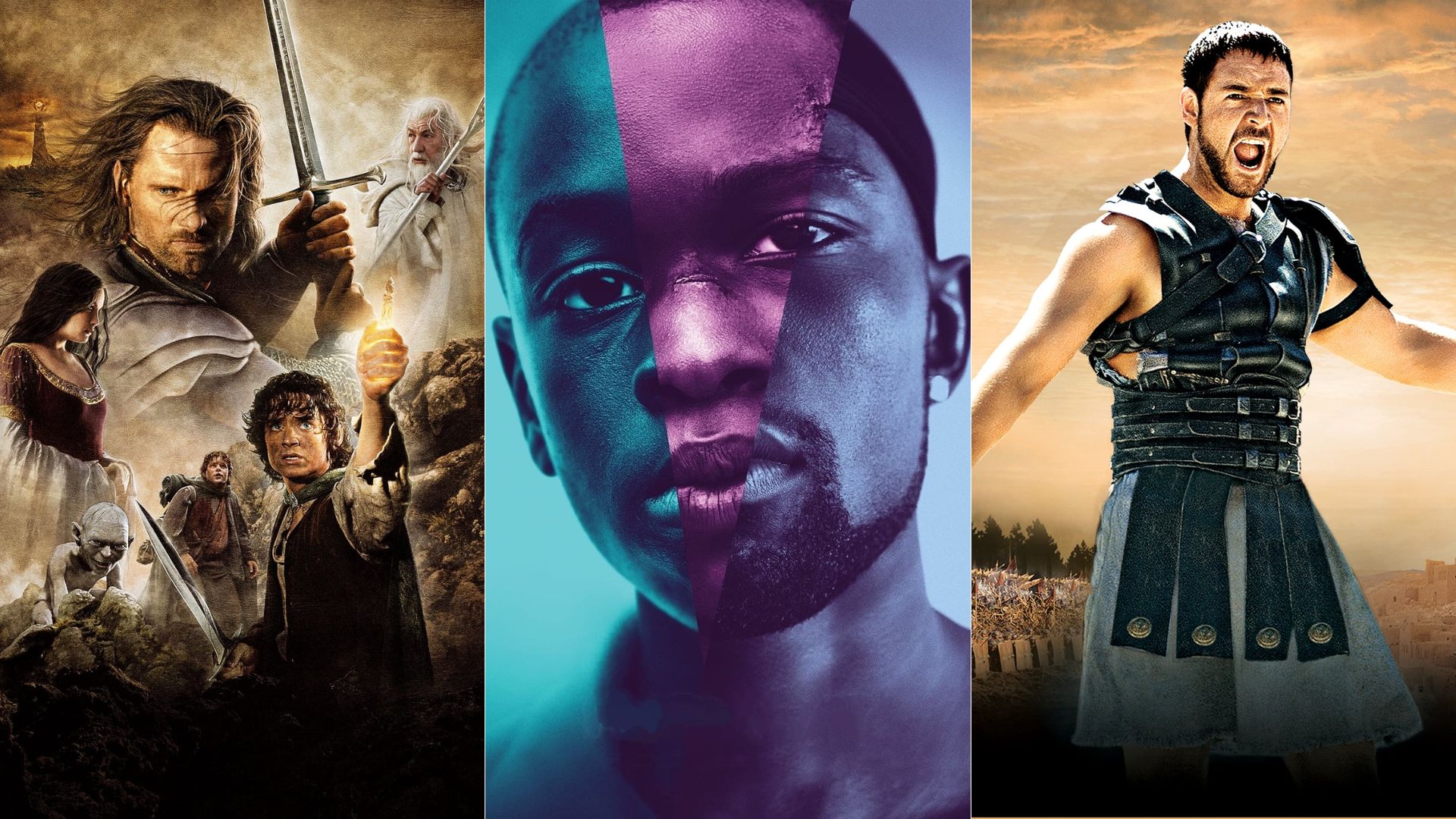 O Senhor dos Anéis: O Retorno do Rei, Moonlight: Sob a Luz do Luar e Gladiador estão na lista da Rolling Stone EUA (Foto: Divulgação)