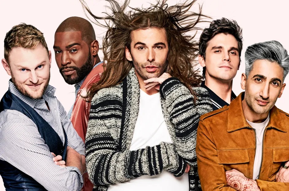 Elenco de Queer Eye na divulgação da primeira temporada (Divulgação)