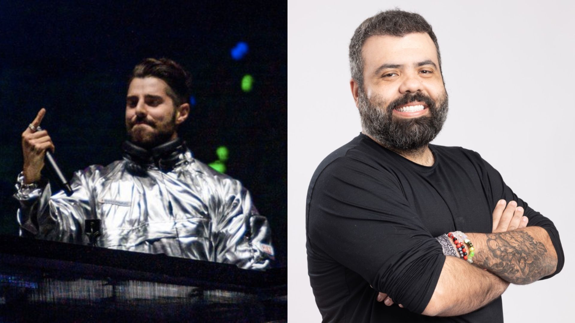 Alok (Foto: Renan Olivetti) e Igor Coelho, do Flow (Foto: Waldir Évora)