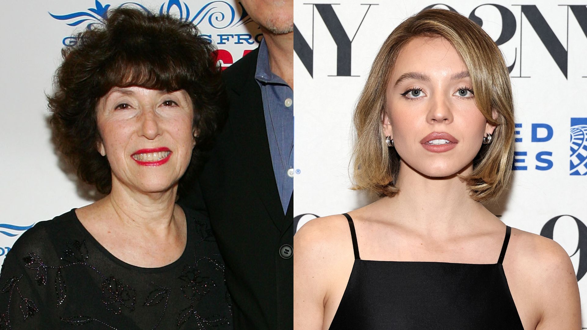 Carol Baum (Foto: Ethan Miller/Getty Images for CineVegas) e Sydney Sweeney (Foto: Jamie McCarthy/Getty Images)