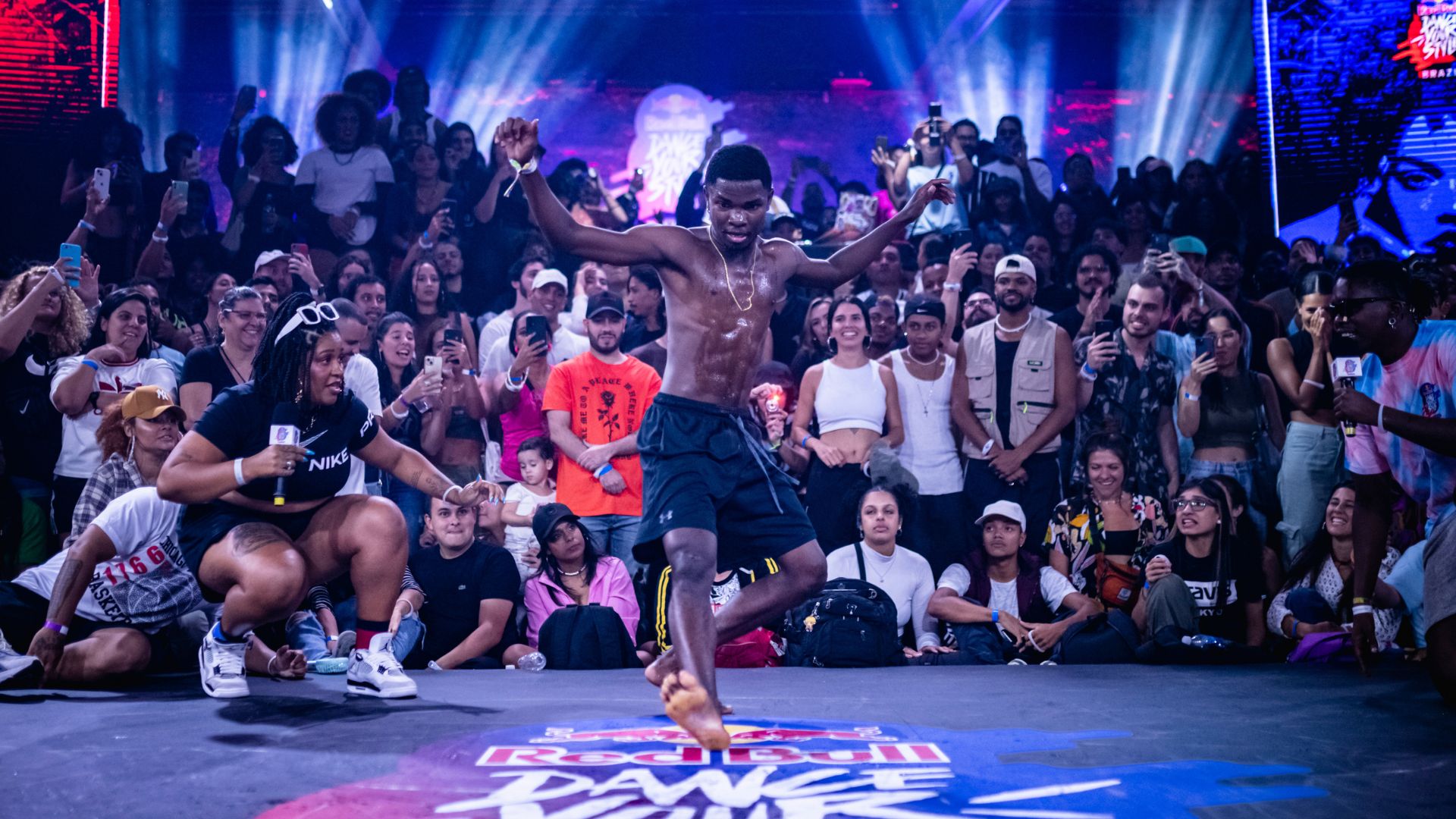 André DB competindo no Red Bull Dance Your Style 2024 (Foto: Marcelo Maragni / Red Bull Content Pool)