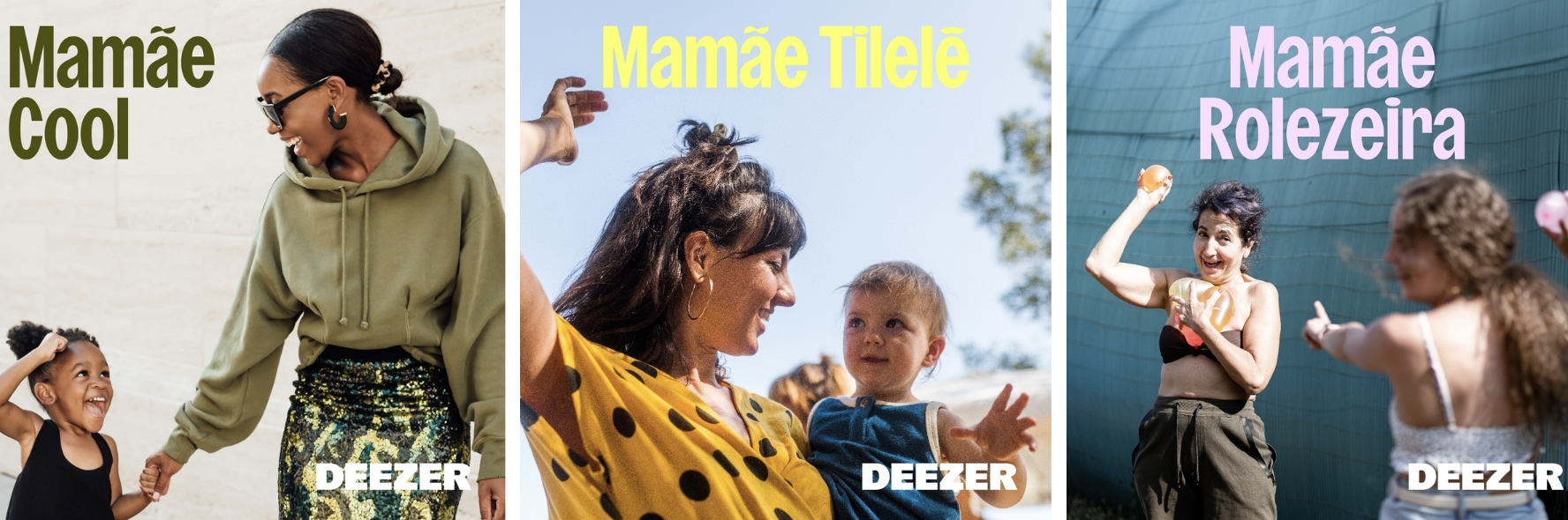 Capas das playlists da Deezer de Dia das Mães