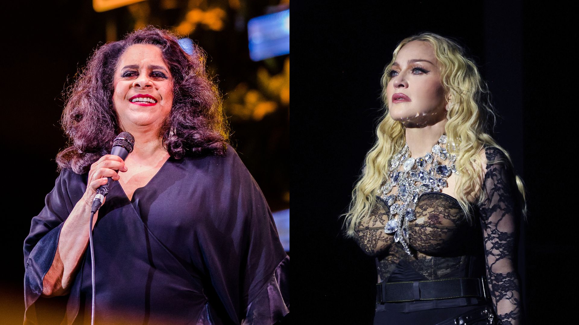 Gal Costa (Foto: Mauricio Santana/Getty Images) | Madonna (Foto: Kevin Mazur/WireImage)