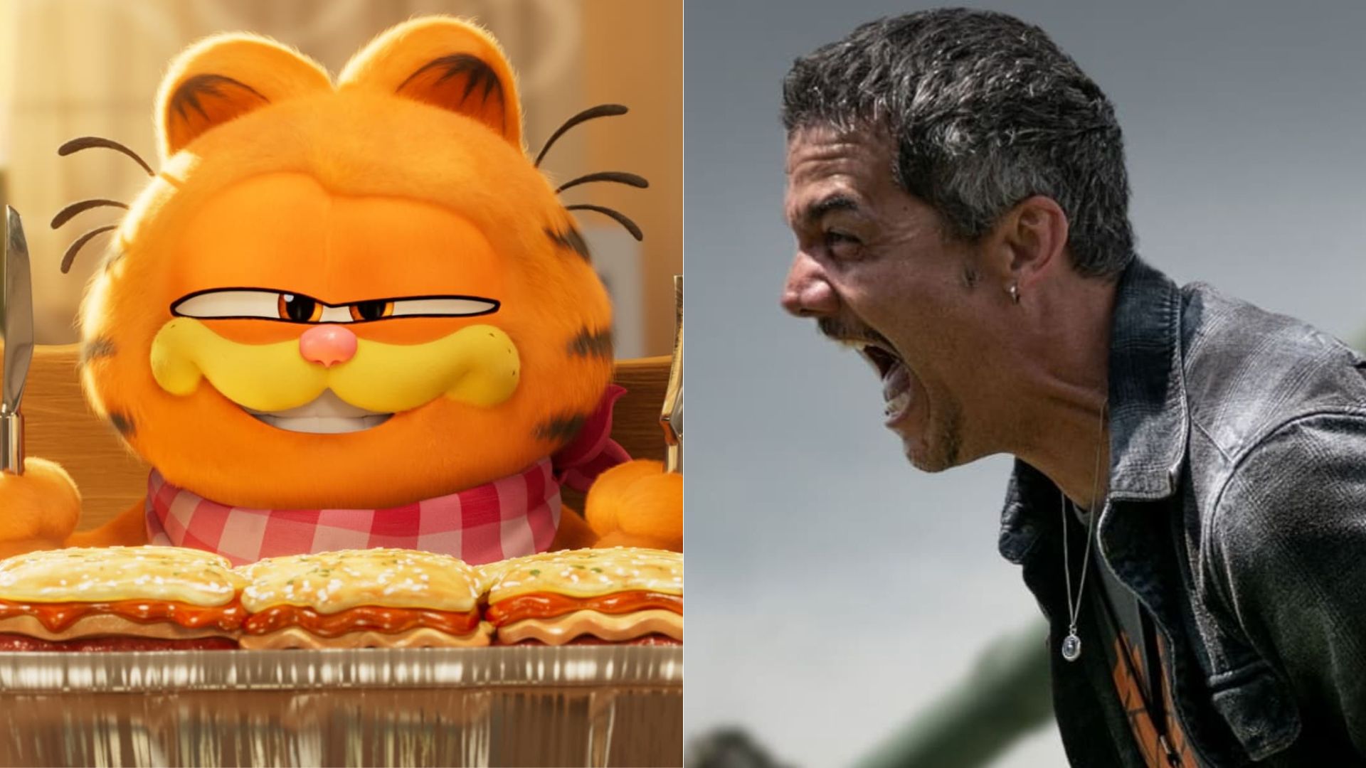 Garfield: Fora de Casa derruba Guerra Civil, com Wagner Moura, do topo das bilheterias brasileiras (Fotos: Divulgação)