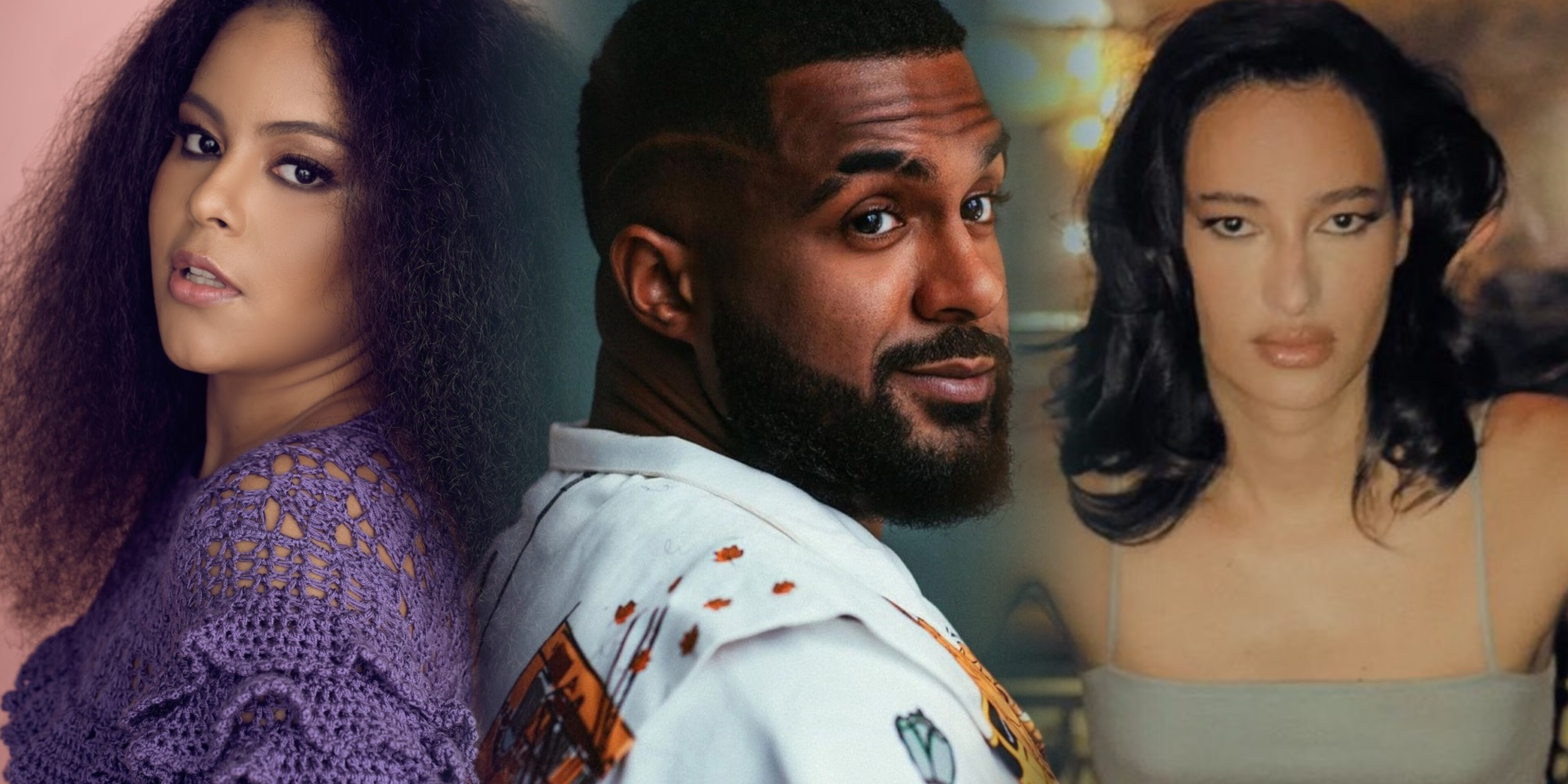 Rachel Reis, Baco Exu do Blues e Jaloo (fotos: Edgar Azevedo, Reprodução/Instagram, Anna Valentina)