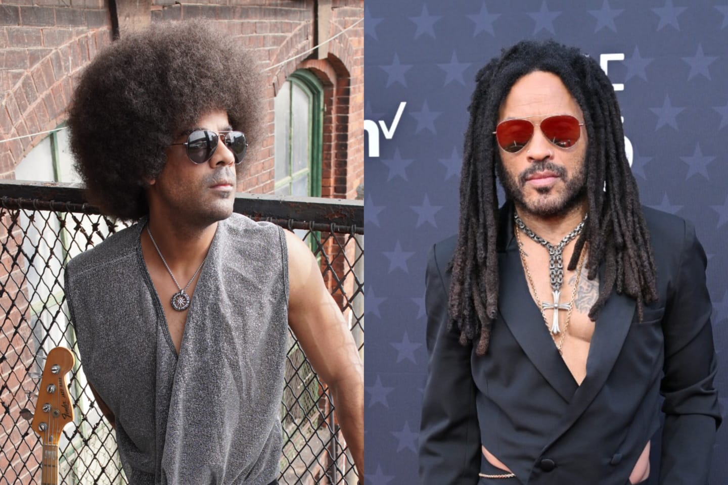 Fernando Rosa e Lenny Kravitz (Divulgação/Getty Images)