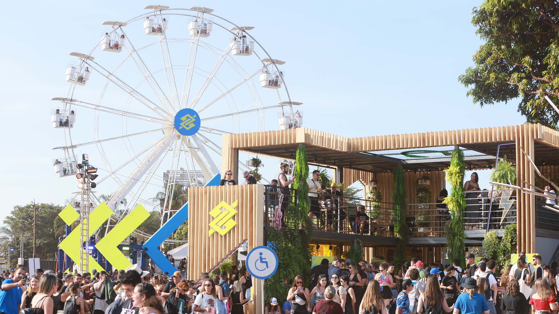 Roda Gigante foi um dos espaços disputados para vista panorâmica do evento