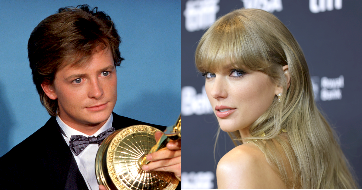 Michael J. Fox e Taylor Swift (Getty Images)