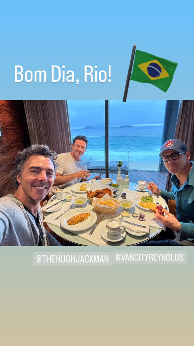 Ryan Reynolds chega ao Brasil para a turnê de divulgação de Deadpool & Wolverine (Foto: Reprodução/Instagram)