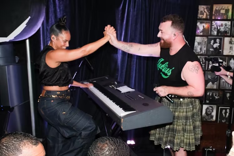 Sam Smith & Alicia Keys Julius Pride Party (Reprodução)