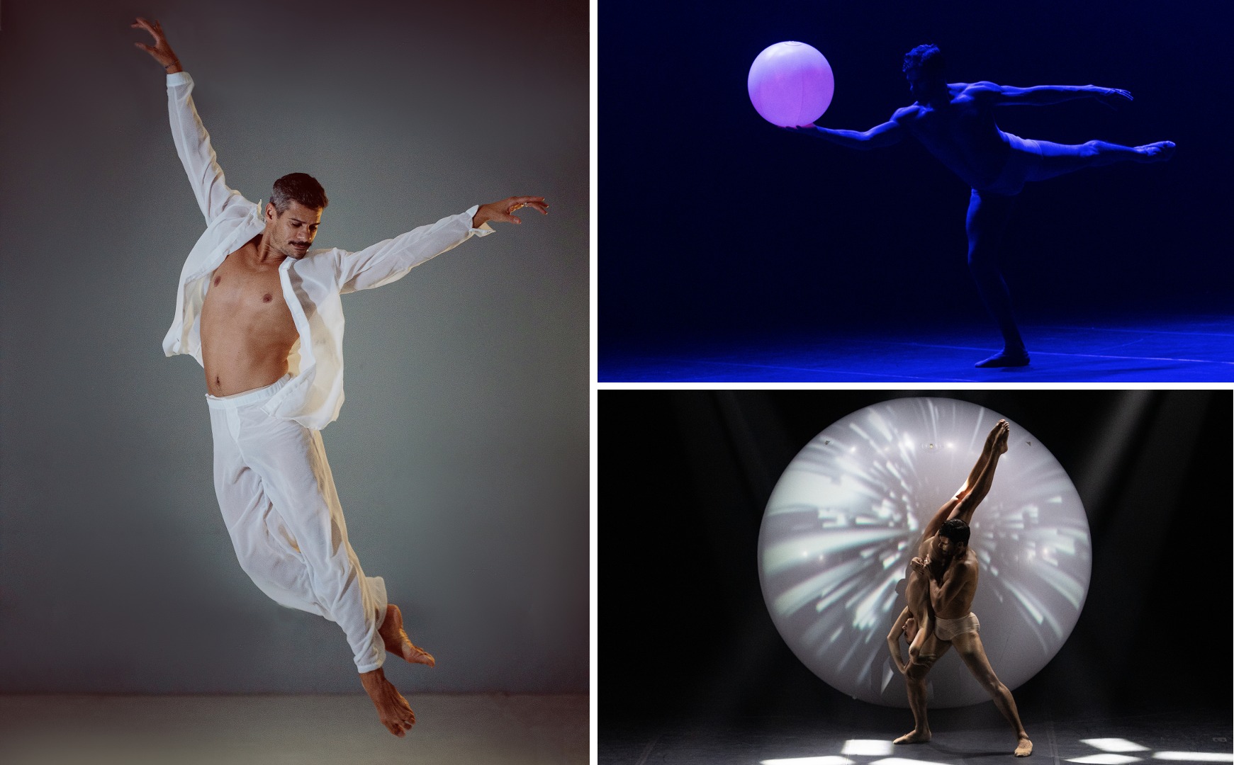 Thiago Soares e grupo de bailarinos apresentam sua mais recente criação coreográfica, no Teatro Unimed (Imagem: Alessandro Marinho | Cainã)