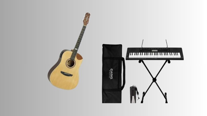 Encontre violões, teclados e acessórios em promoção no Mercado Livre, com opções ideais para músicos de todos os níveis