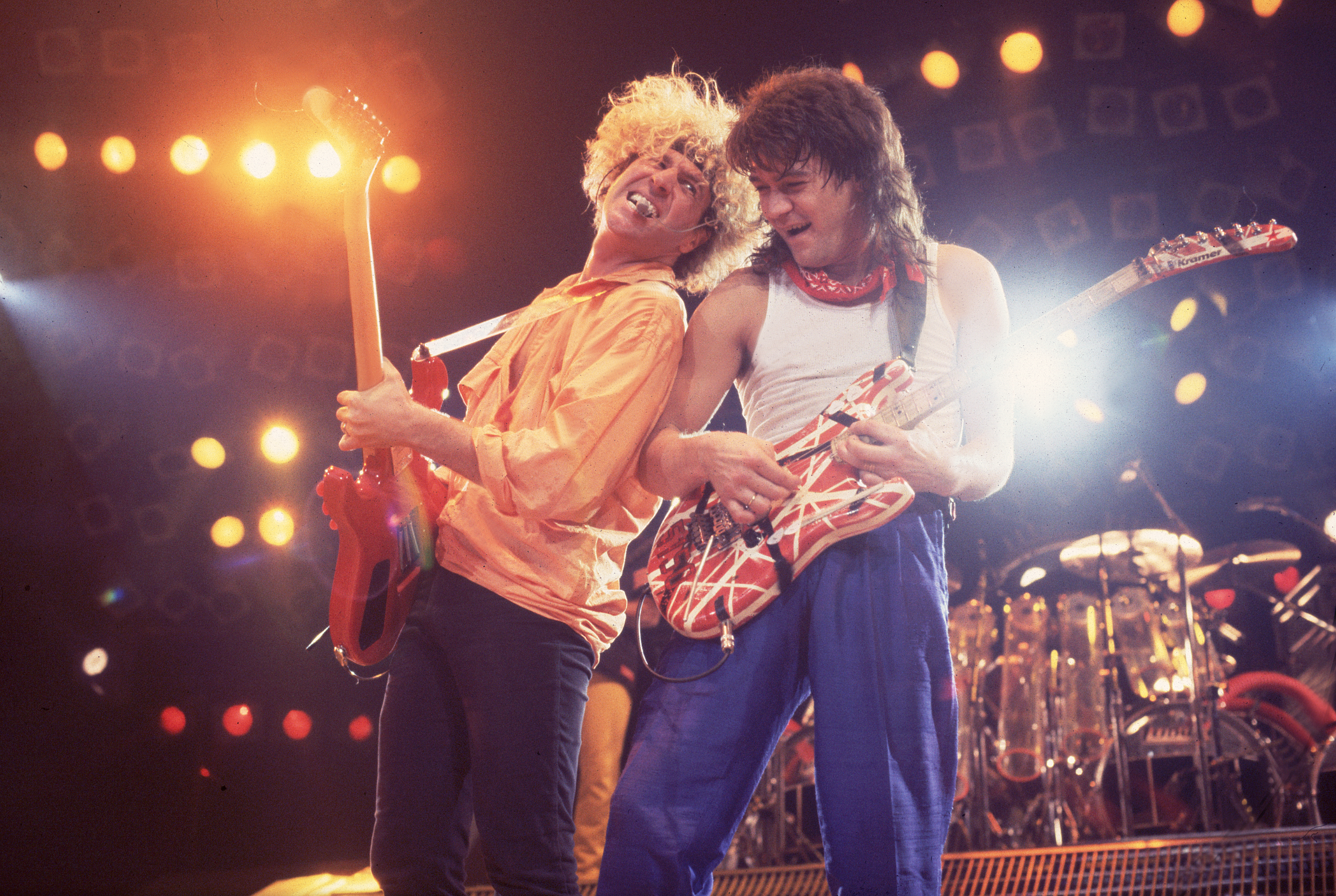 Sammy Hagar e Eddie Van Halen em 1986 (Foto: Paul Natkin/Getty Images)