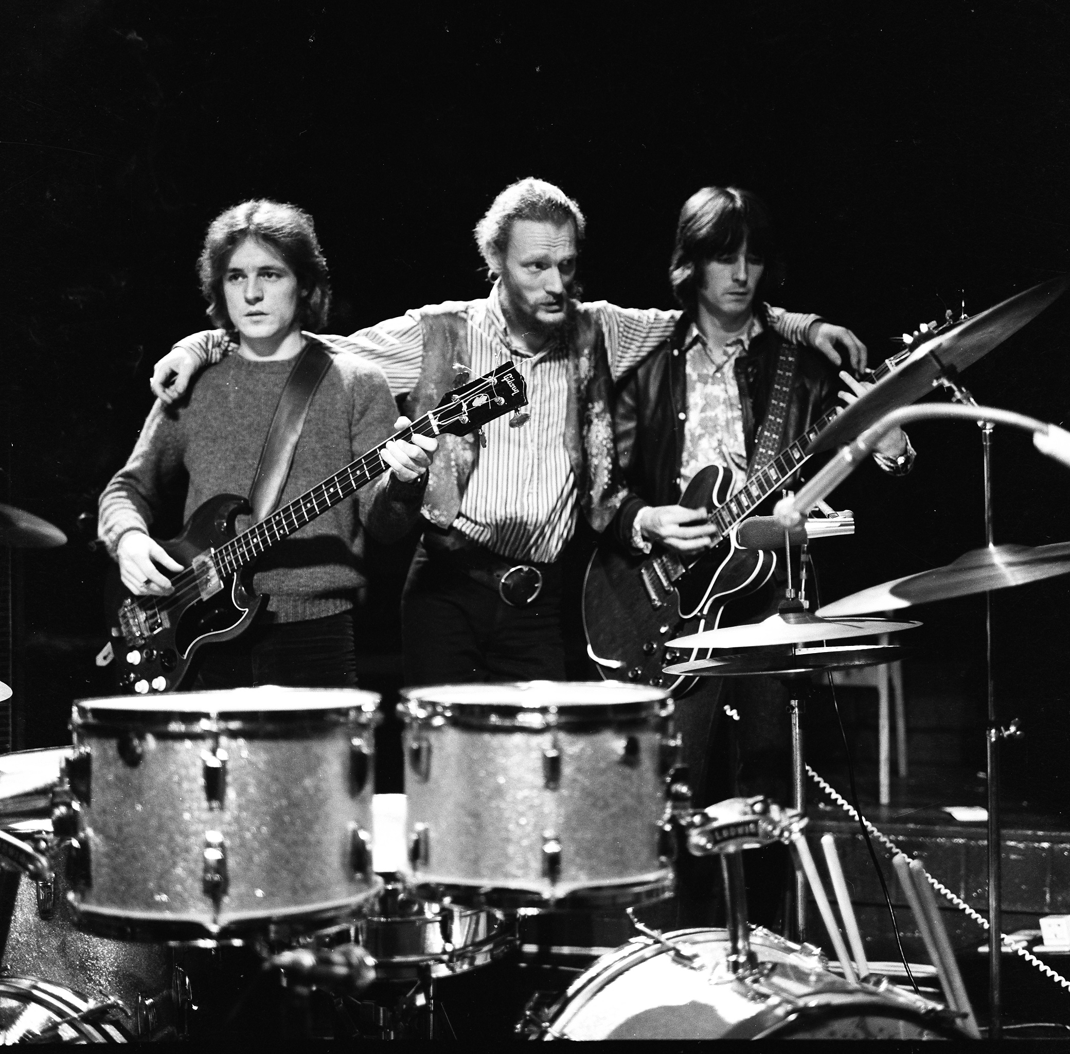 Jack Bruce, Ginger Baker e Eric Clapton (Foto: Susie Macdonald/Redferns)