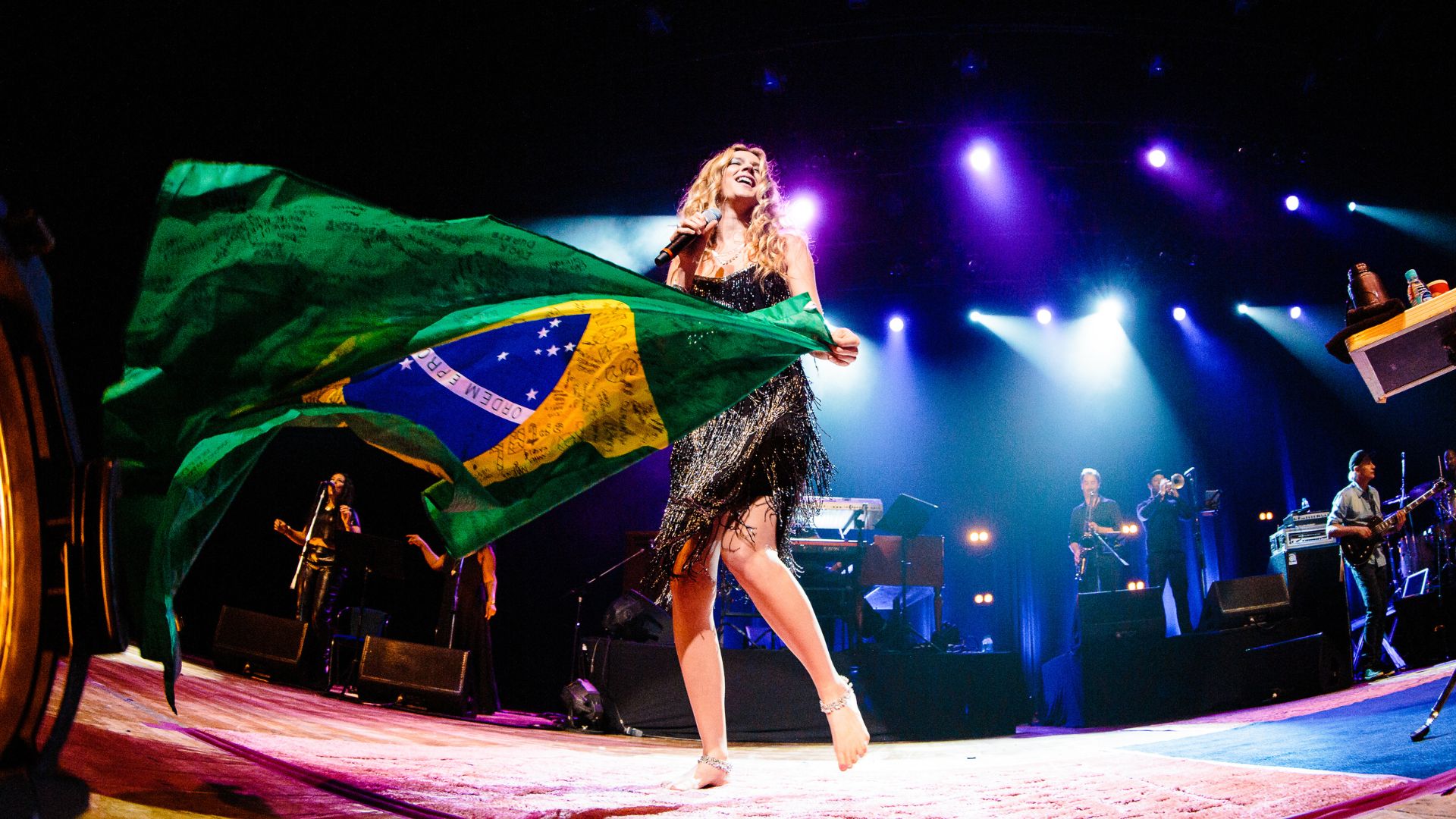 "Não há dúvida de que as pessoas estão amando", diz Joss Stone sobre shows no Brasil (Foto: Mauricio Santana/Getty Images)
