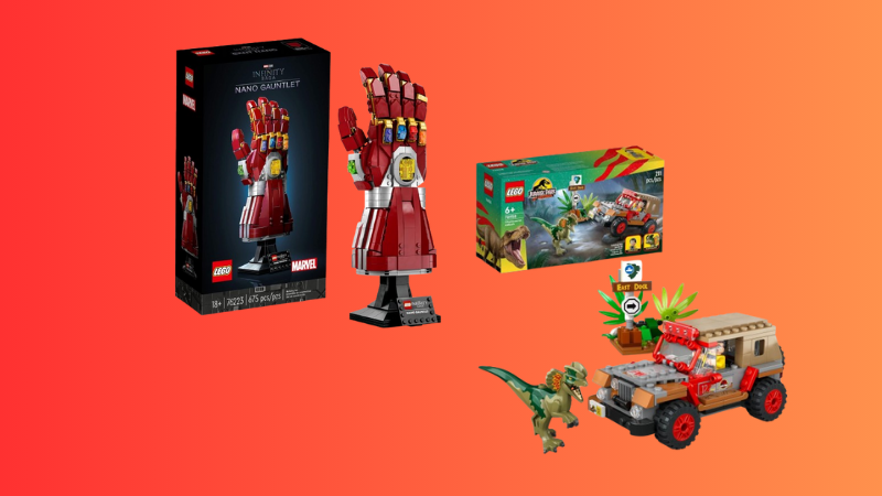 Adquira conjuntos LEGO de grandes franquias do mundo do entretenimento, de "Jurassic Park" a "Animal Crossing" por preços imperdíveis na Semana Geek