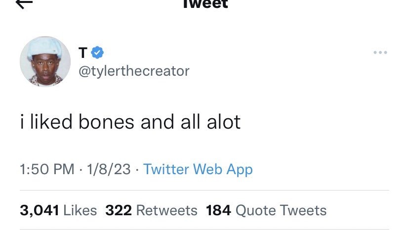 Tyler, the Creator no Twitter (Foto: Reprodução/X)