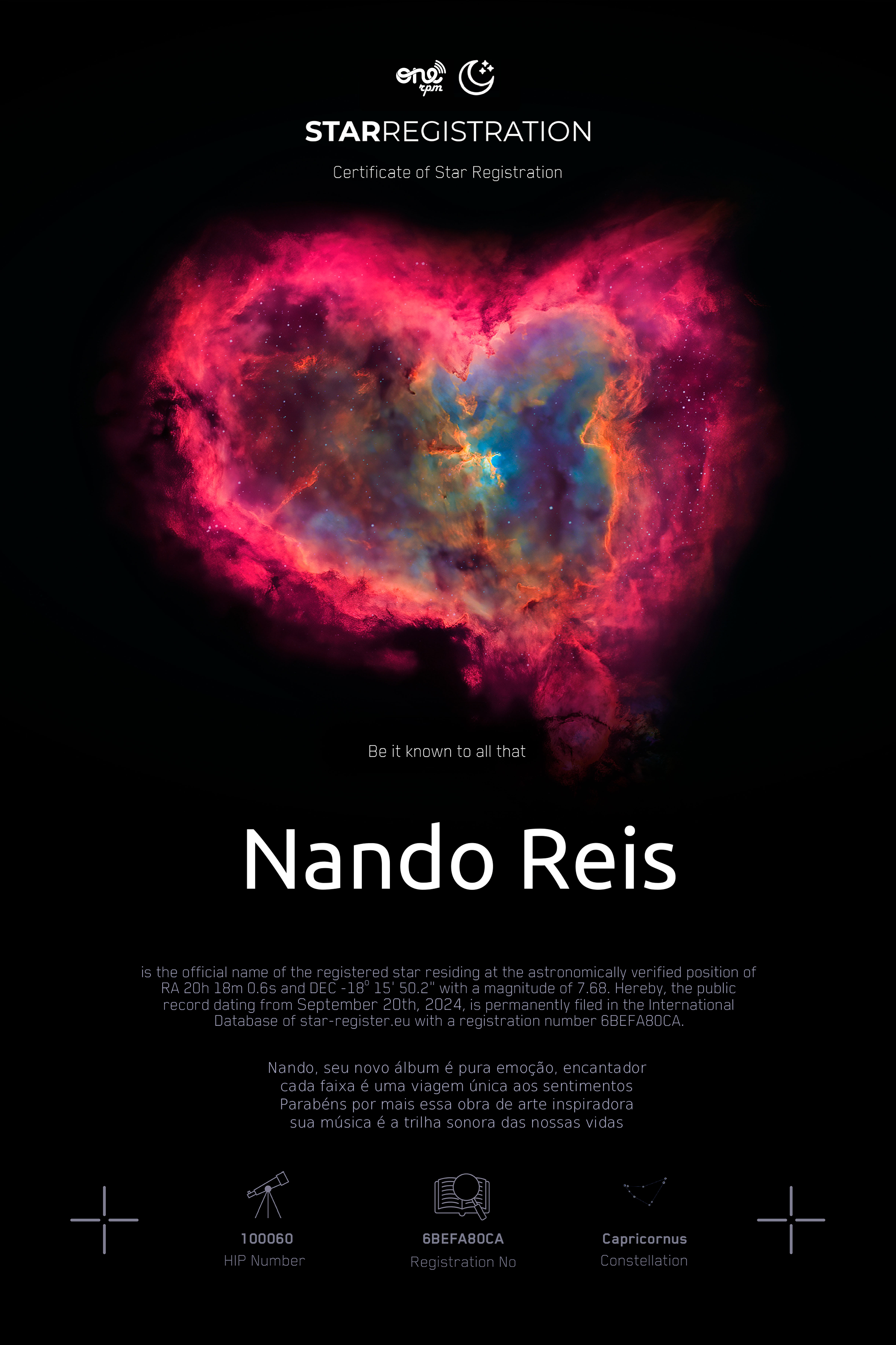 Registro da estrela Nando Reis (Foto: Divulgação/ONErpm)