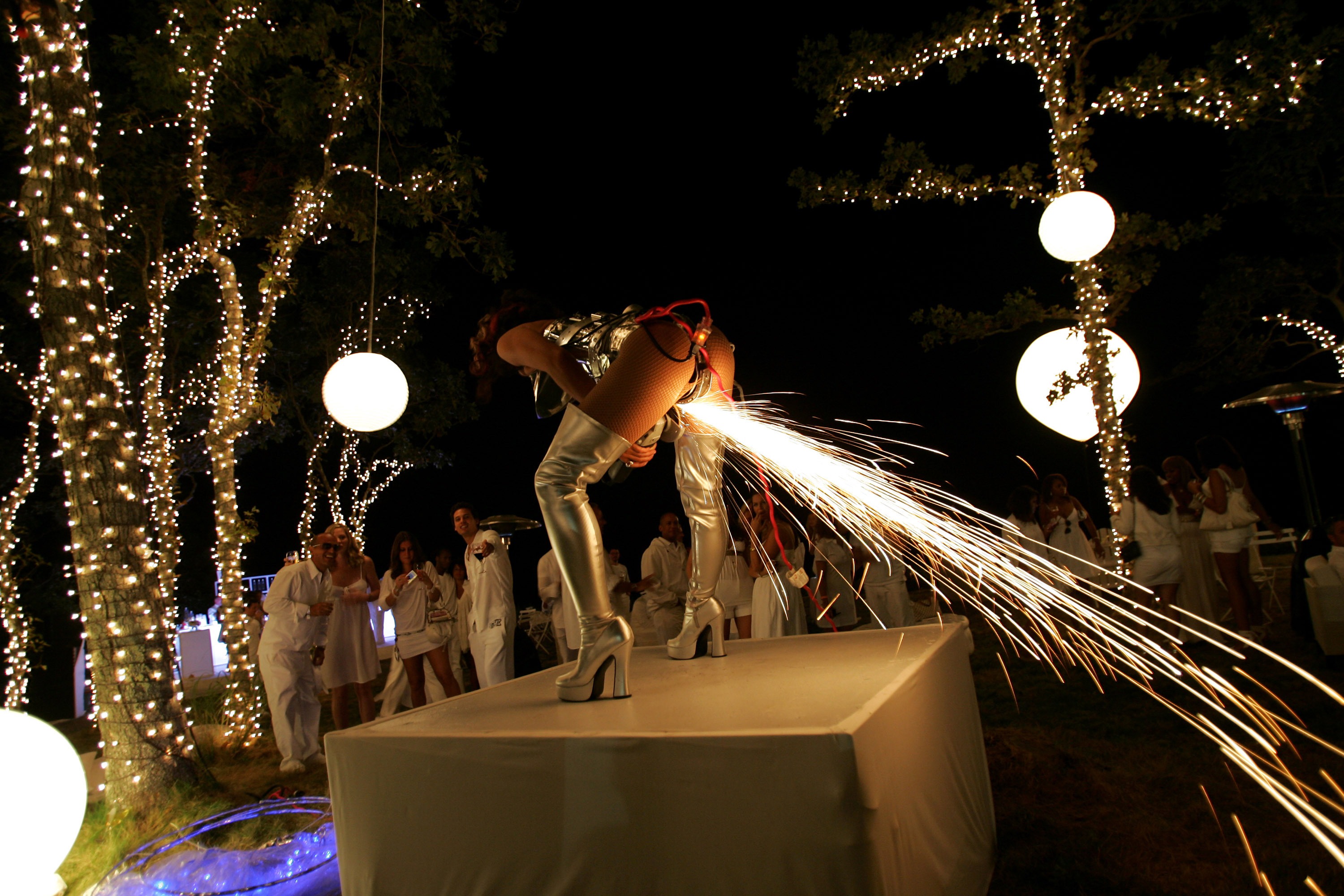 EAST HAMPTON, NY - SEPTEMBER 02: Smash Entertainment performer at "The Real White Party" presented by Sean "Diddy" Combs at the Combs